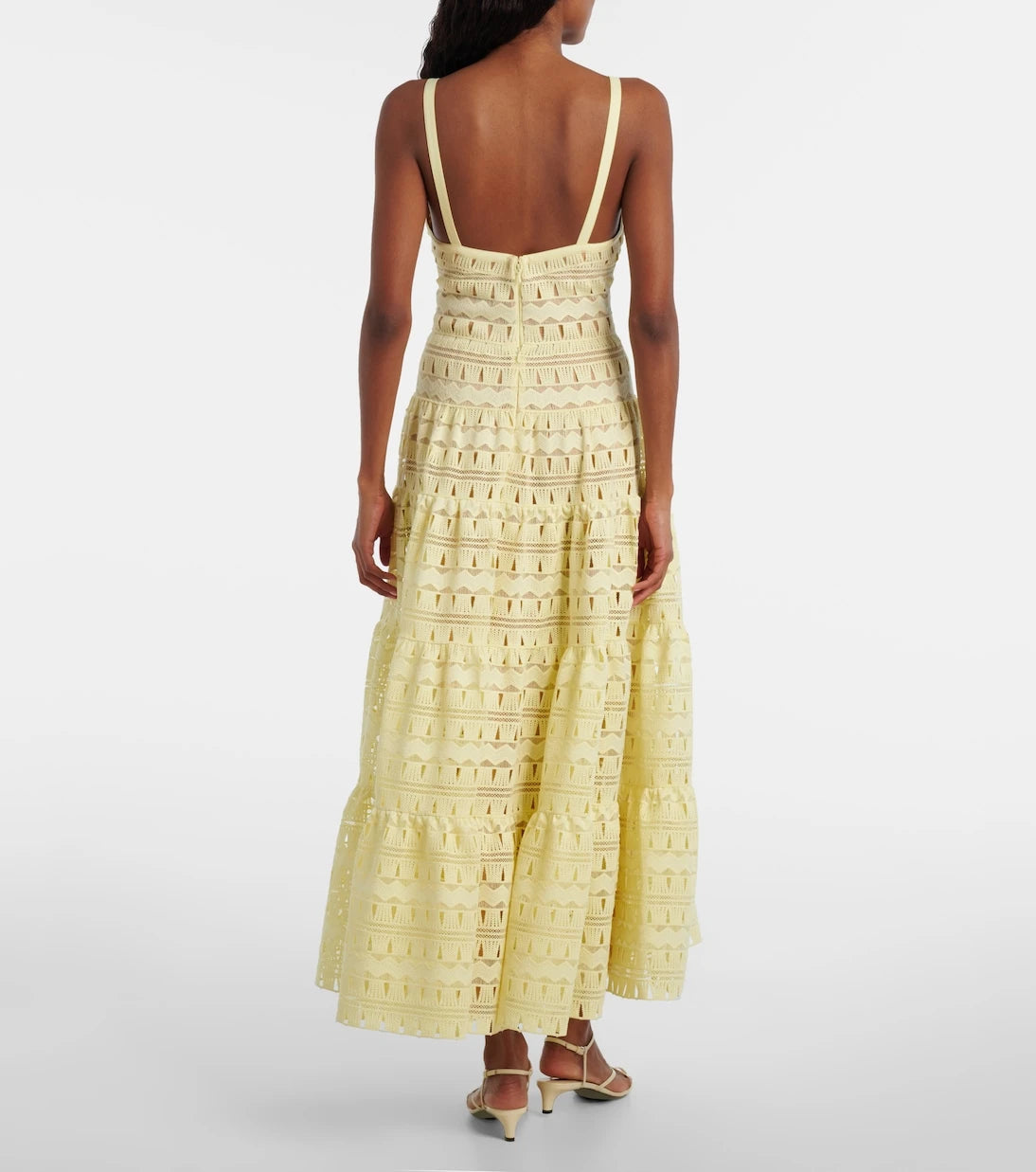 Elie Saab - Macramé midi dress