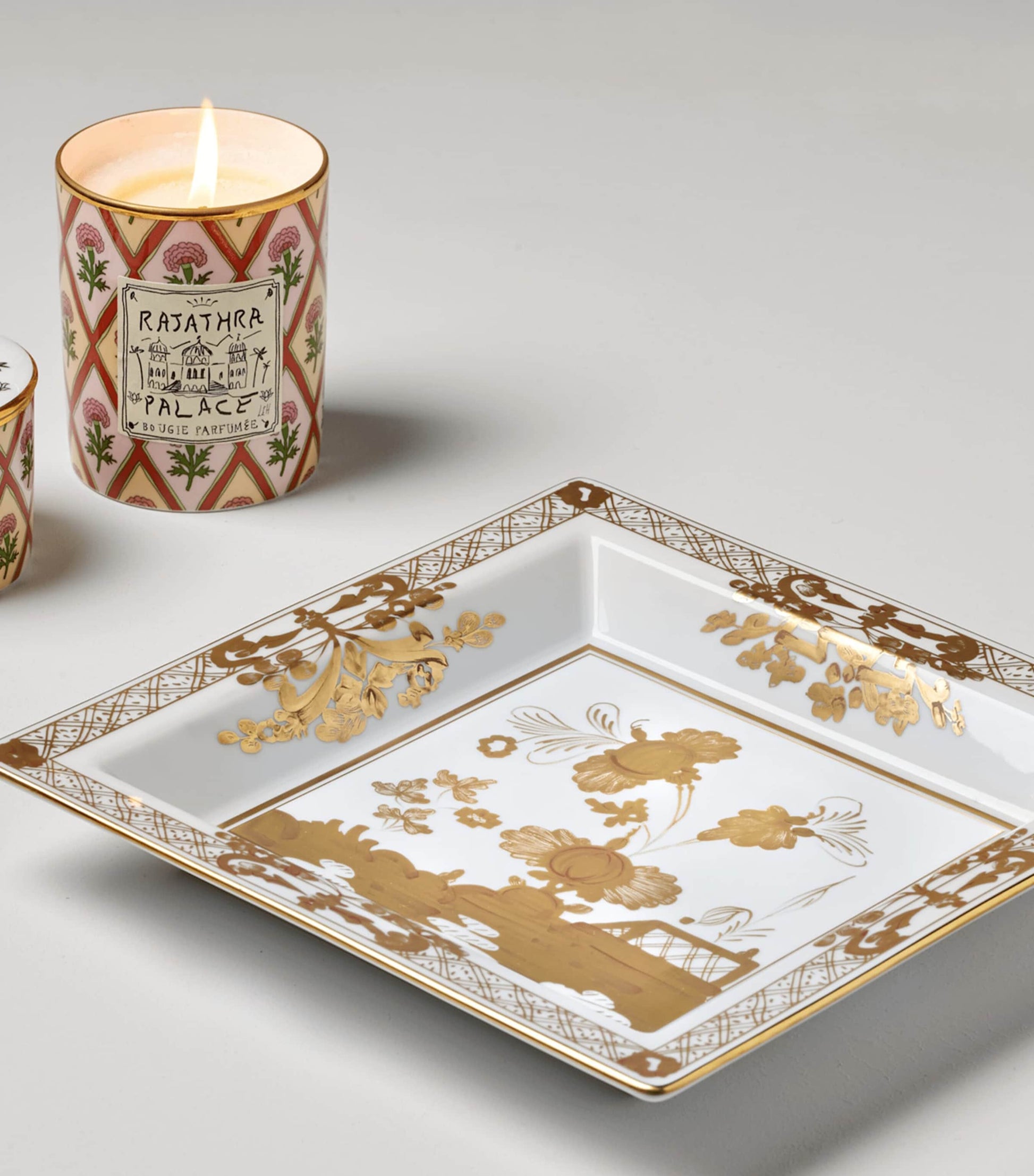 Large Porcelain Oggetti Change Tray