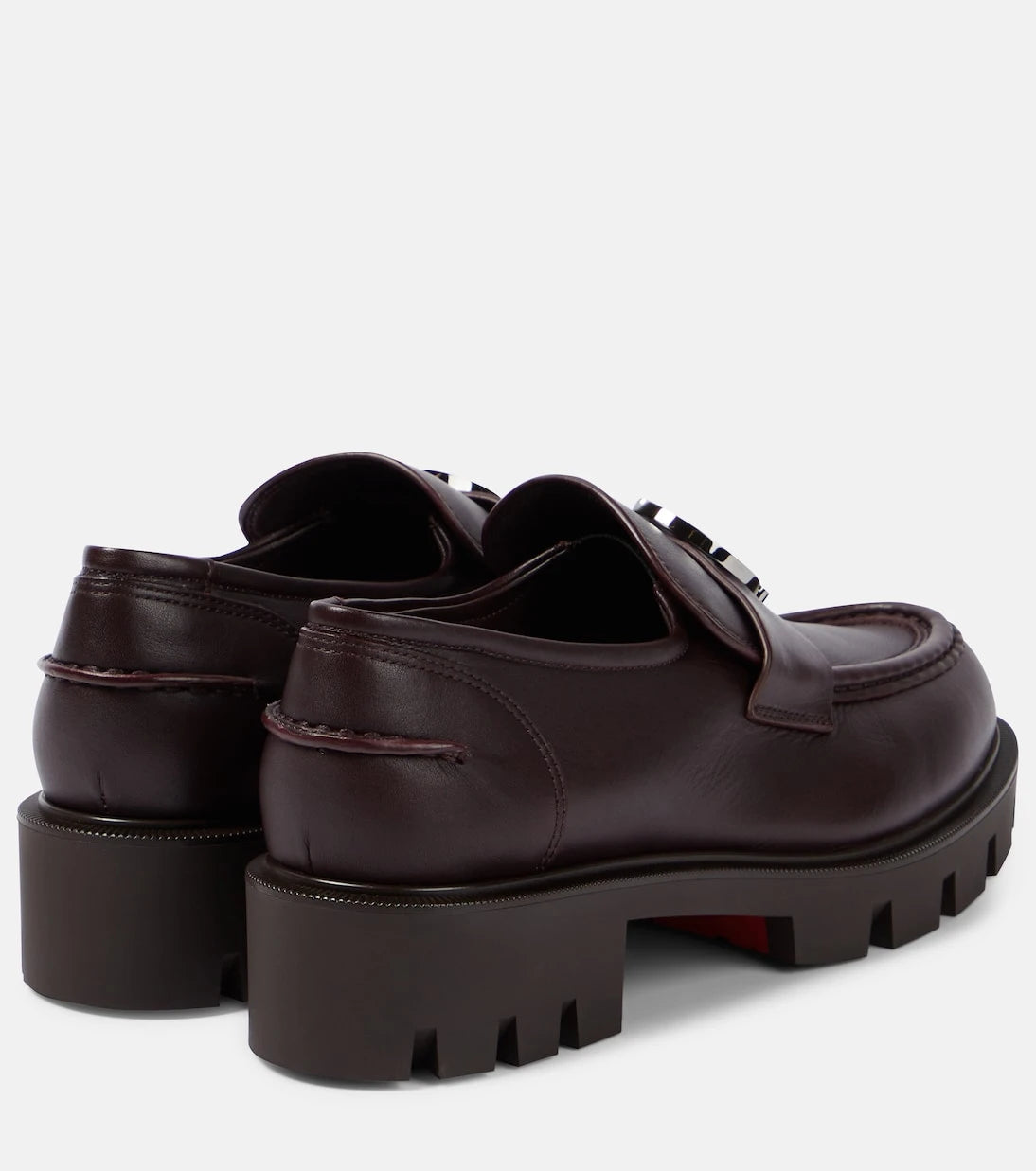 Christian Louboutin - CL Moc Lug leather loafers