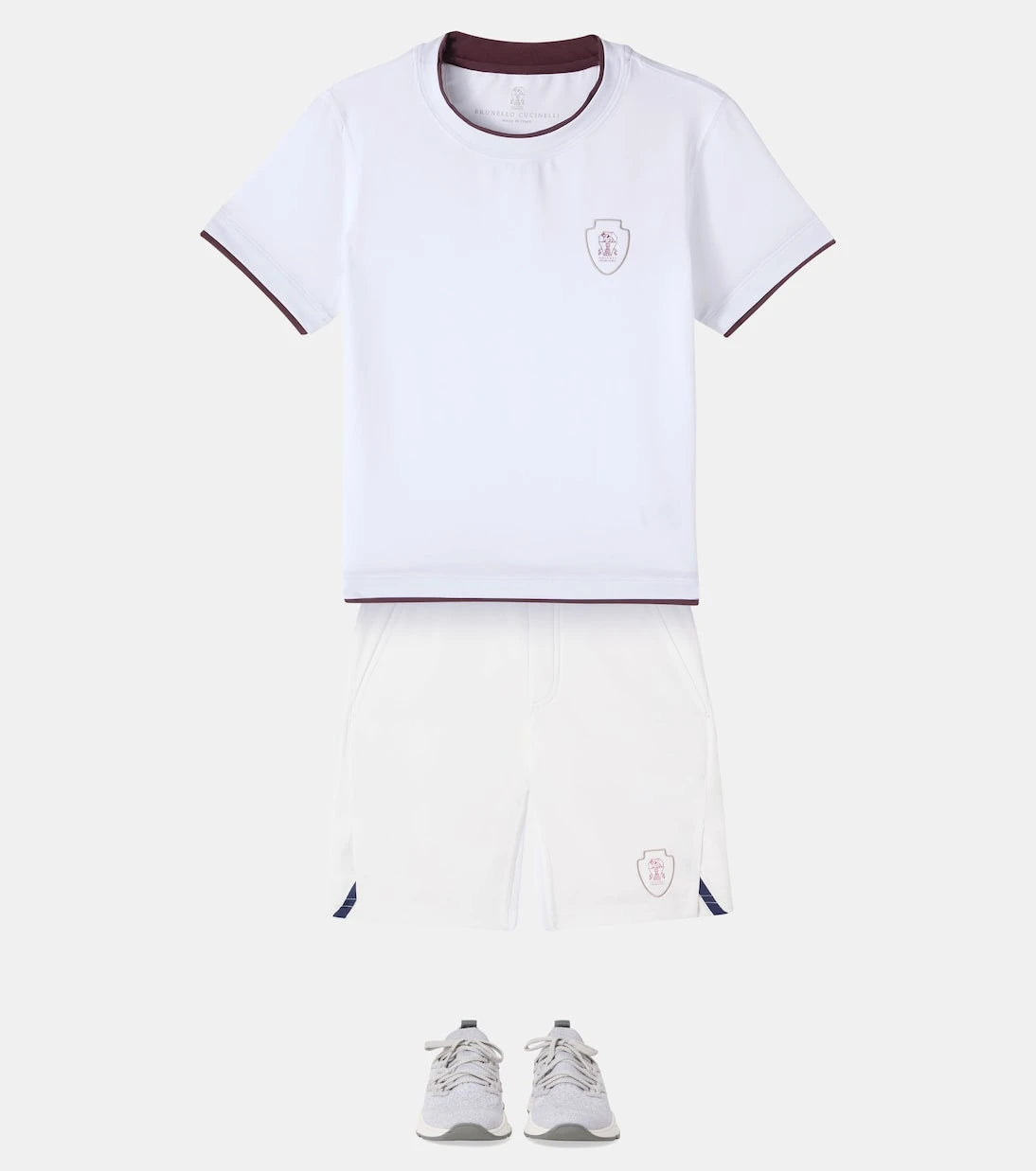 Brunello Cucinelli Kids - Logolu şort