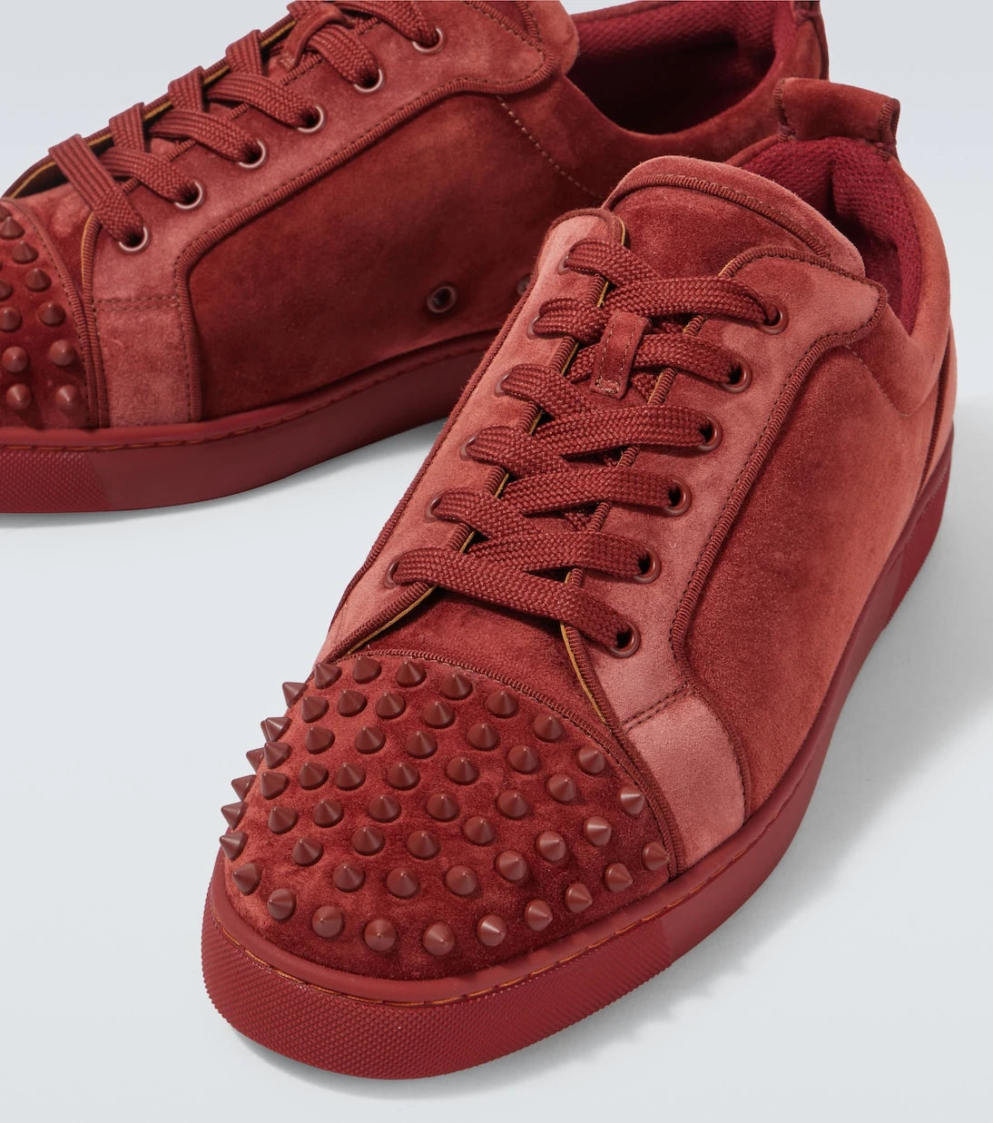 Christian Louboutin - Louis Junior Spikes suede sneakers