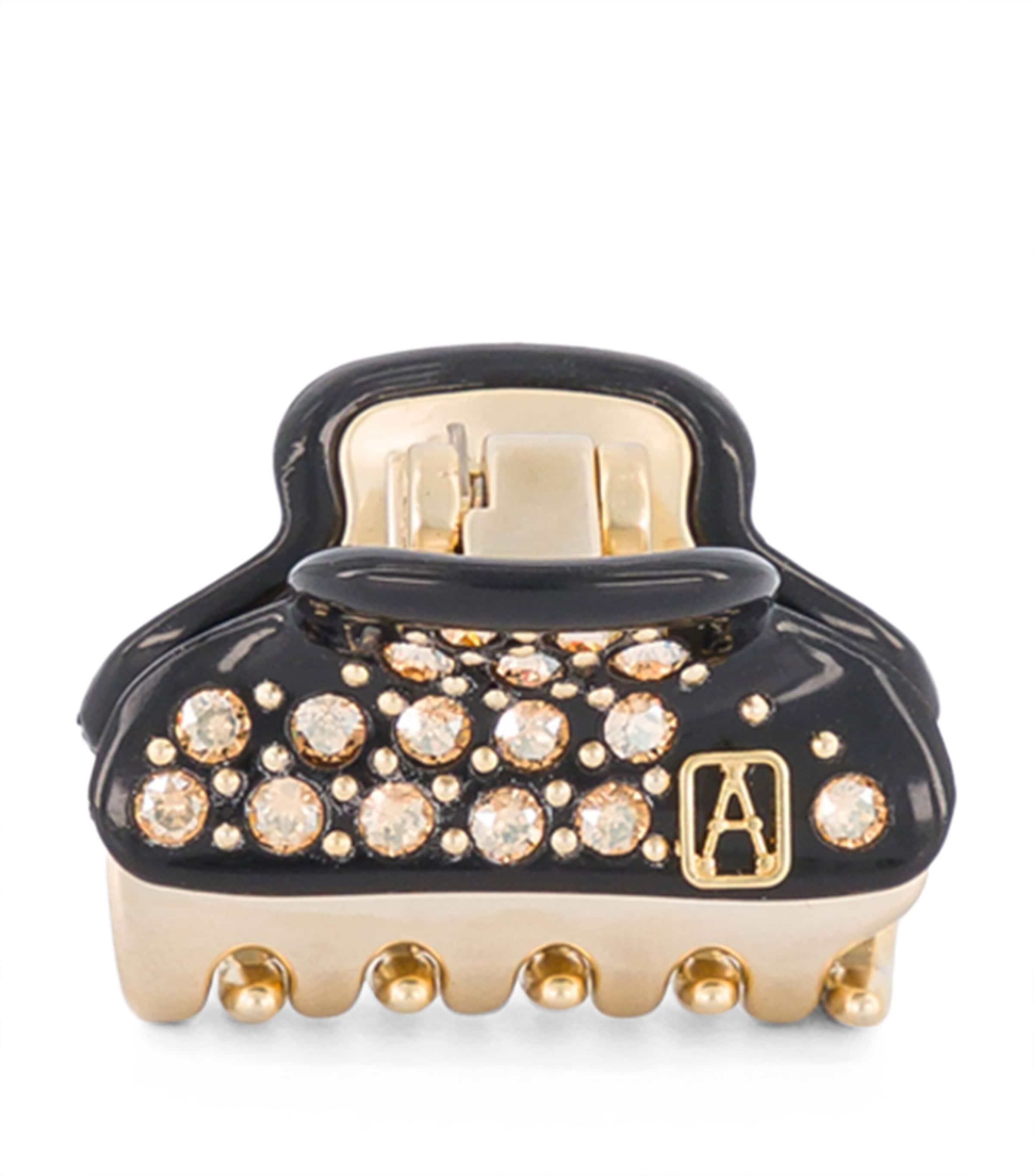 Alexandre de Paris Gold-Plated Crystal-Embellished Claw Hair Clip