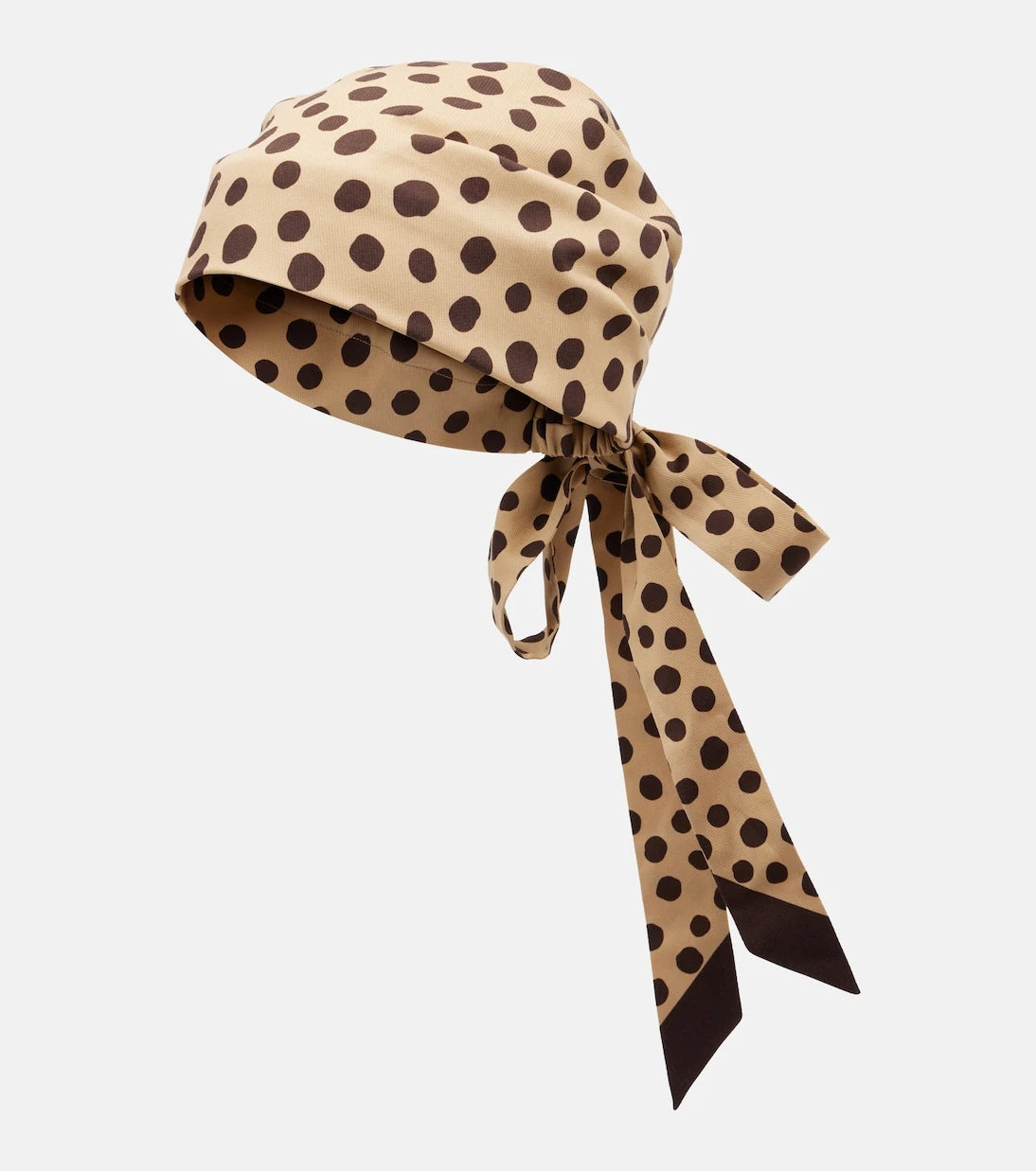 Valentino - Polka-dot cotton and silk head wrap