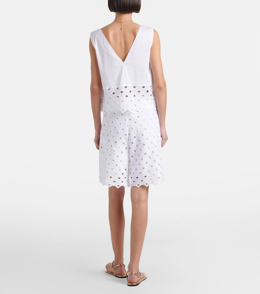 Max Mara - Uguale broderie anglaise Bermuda shorts