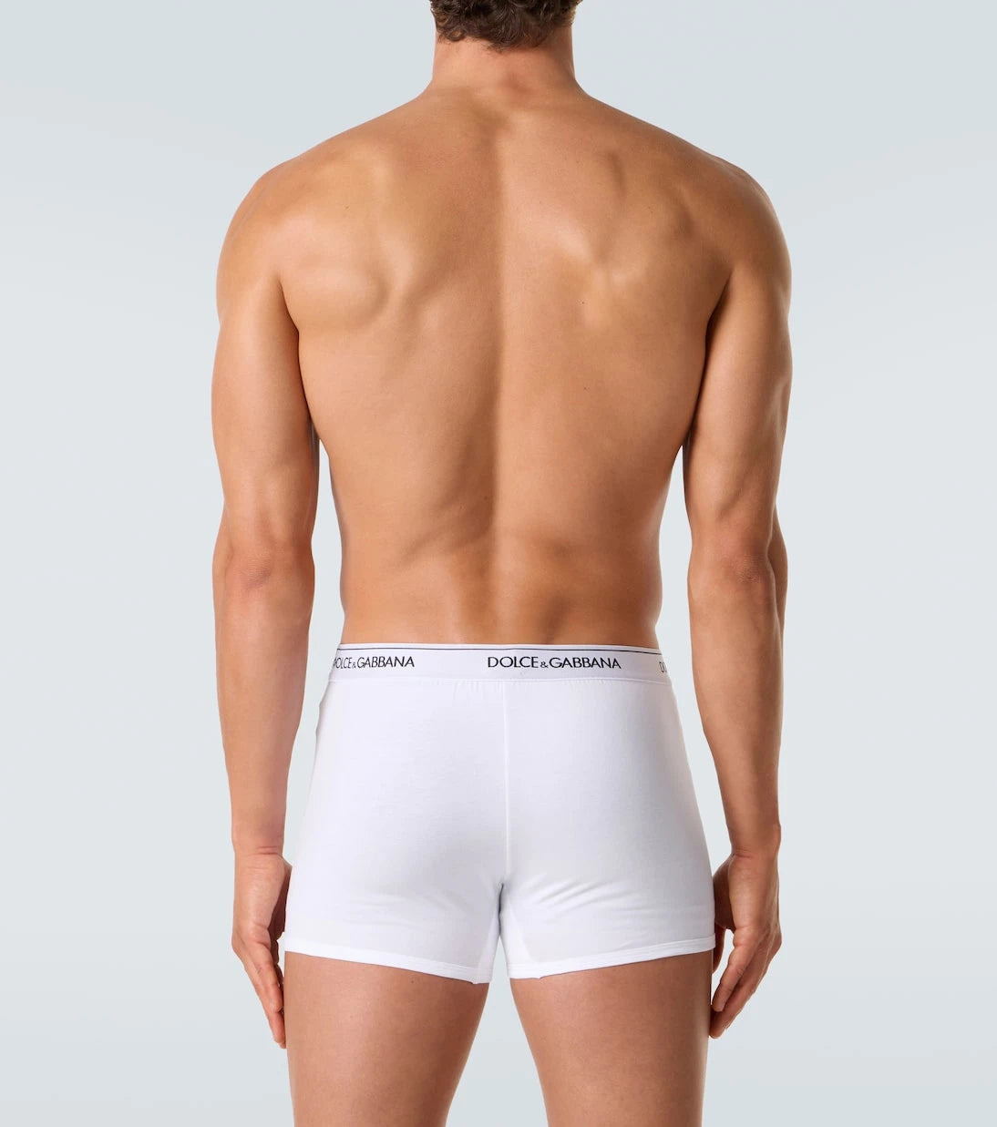 Dolce&Gabbana - 2'li logo pamuk karışımlı boxer seti