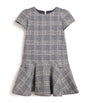 Tweed Short-Sleeve Dress (2-12 Years)