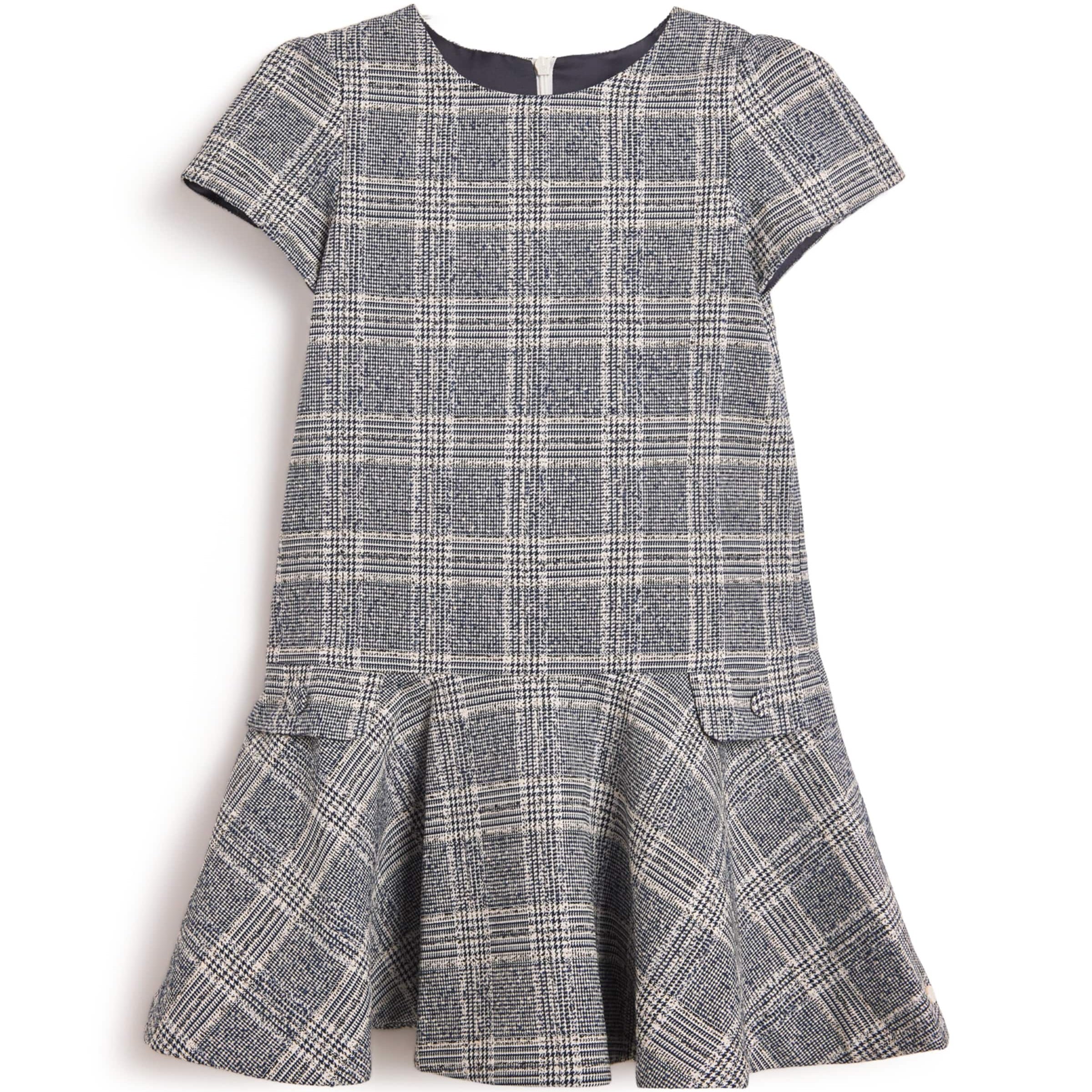 Tweed Short-Sleeve Dress (2-12 Years)