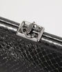Skylar Snake-Embossed Leather Clutch Bag