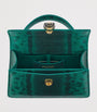 Green Karung Leather Serpenti Forever Top-Handle Bag