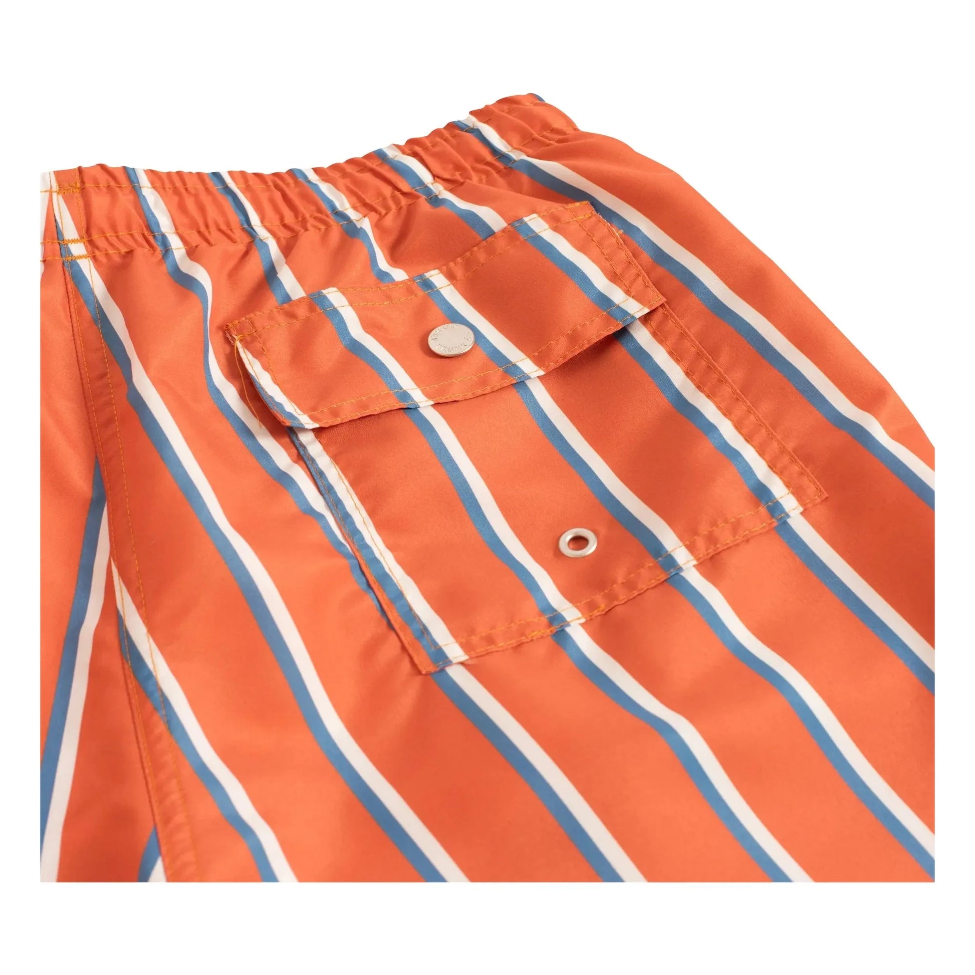 Bather - Striped Swim Shorts | Orange