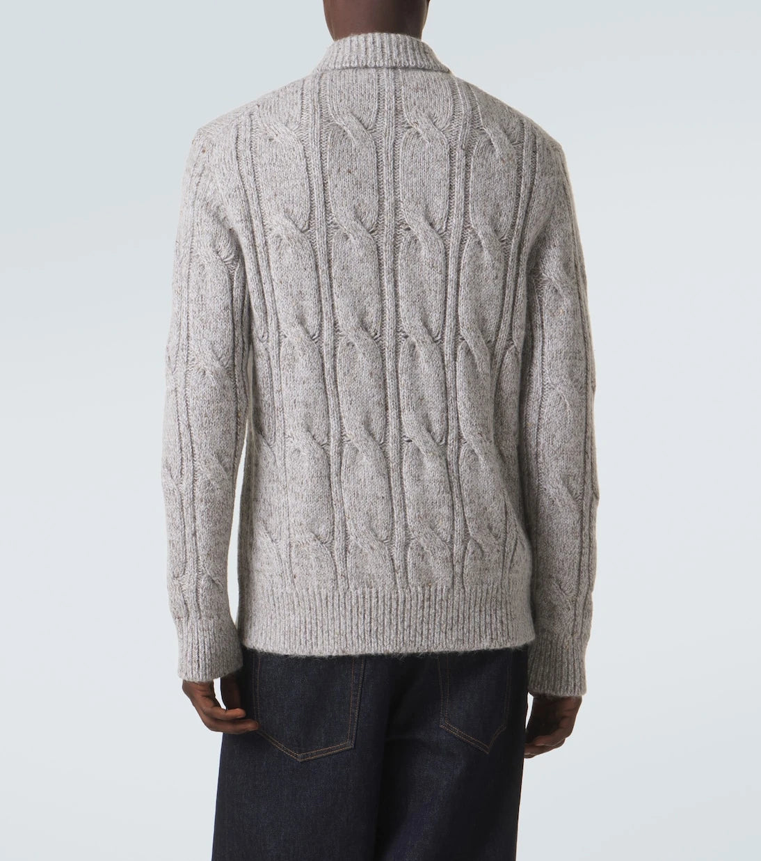 Eleventy - Wool, alpaca and silk-blend zip-up cardigan