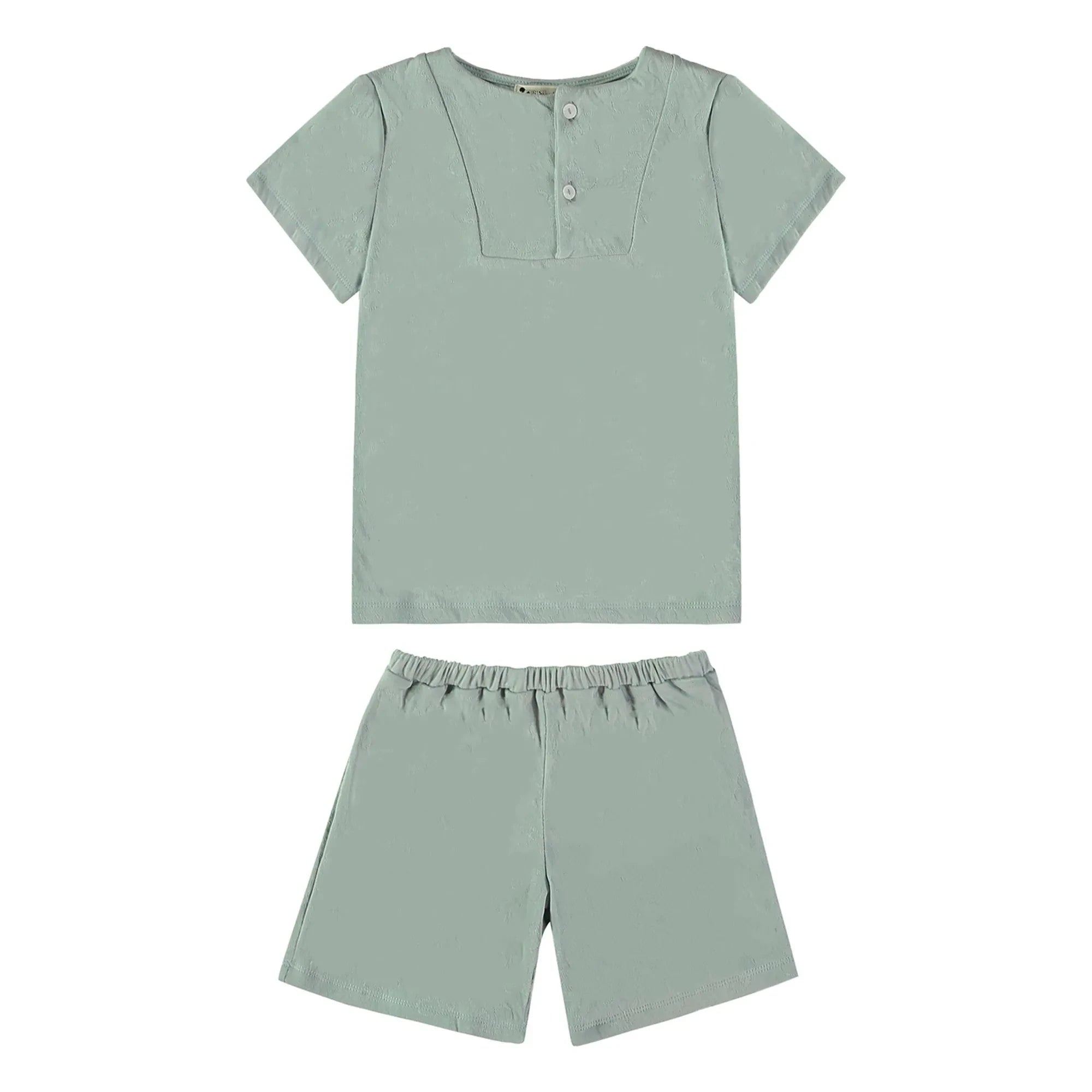 Risu Risu - Pyjama Short Sonio Organic Cotton | Turquoise