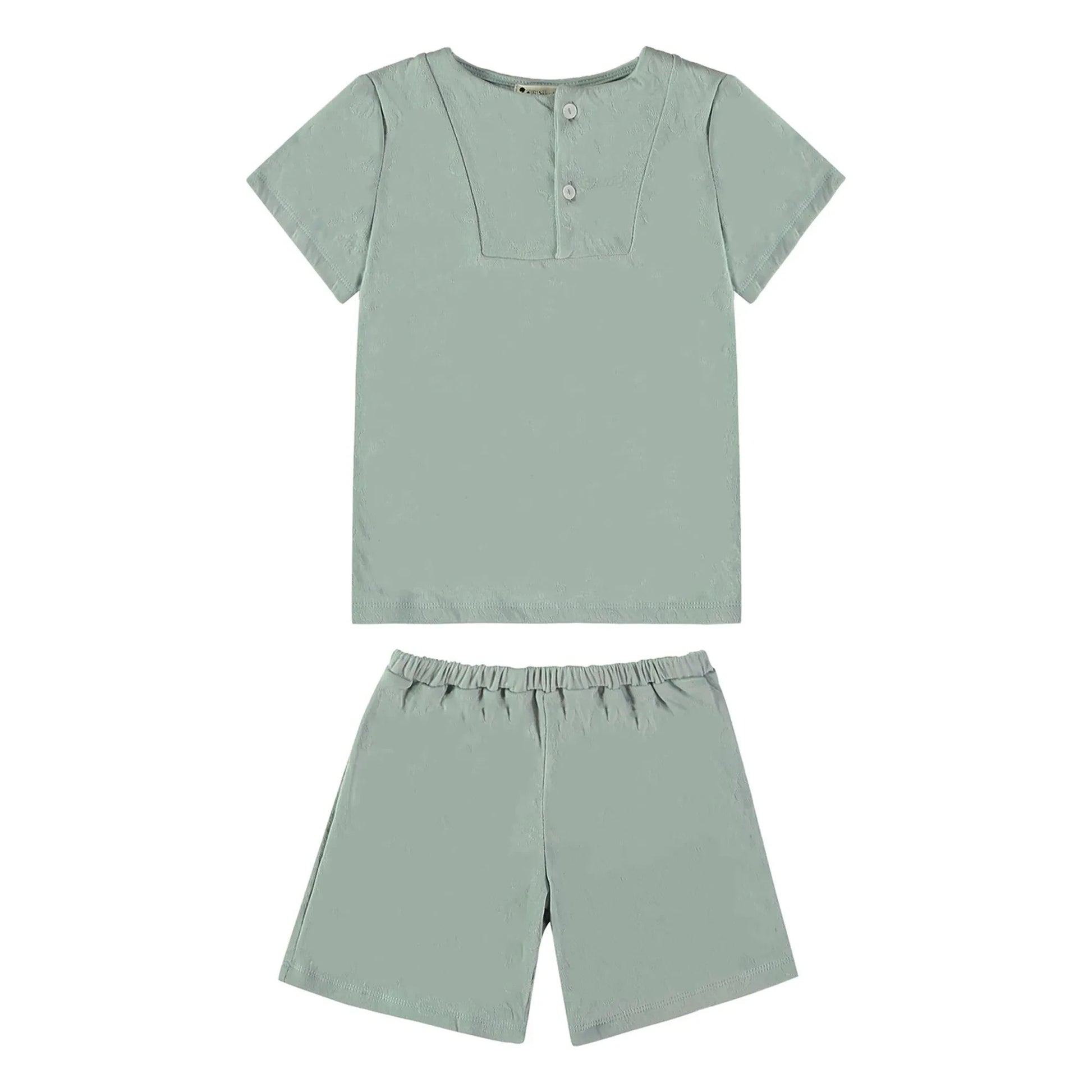 Risu Risu - Pyjama Short Sonio Organic Cotton | Turquoise