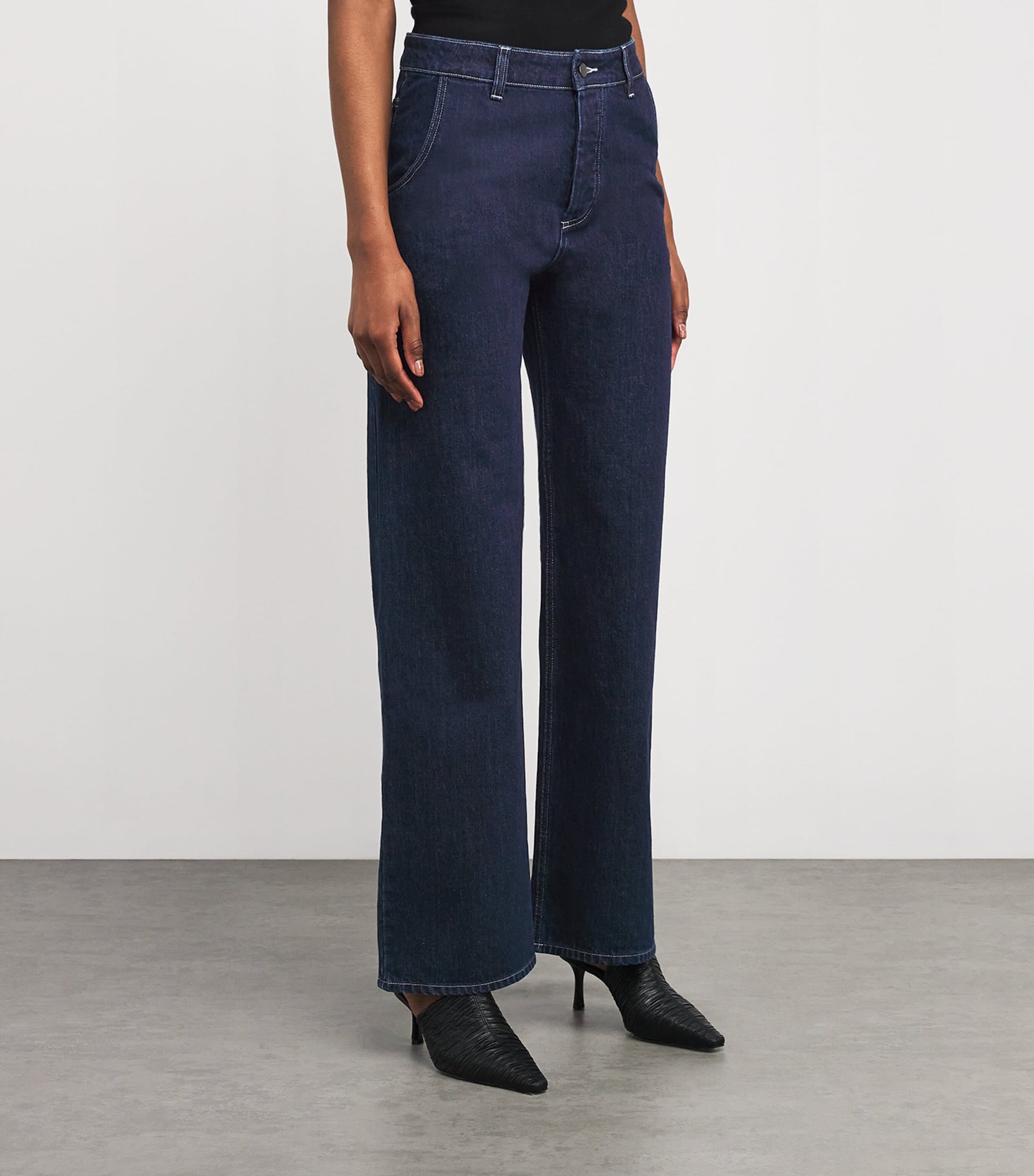 Liberowe Navy Straight Annie Jeans