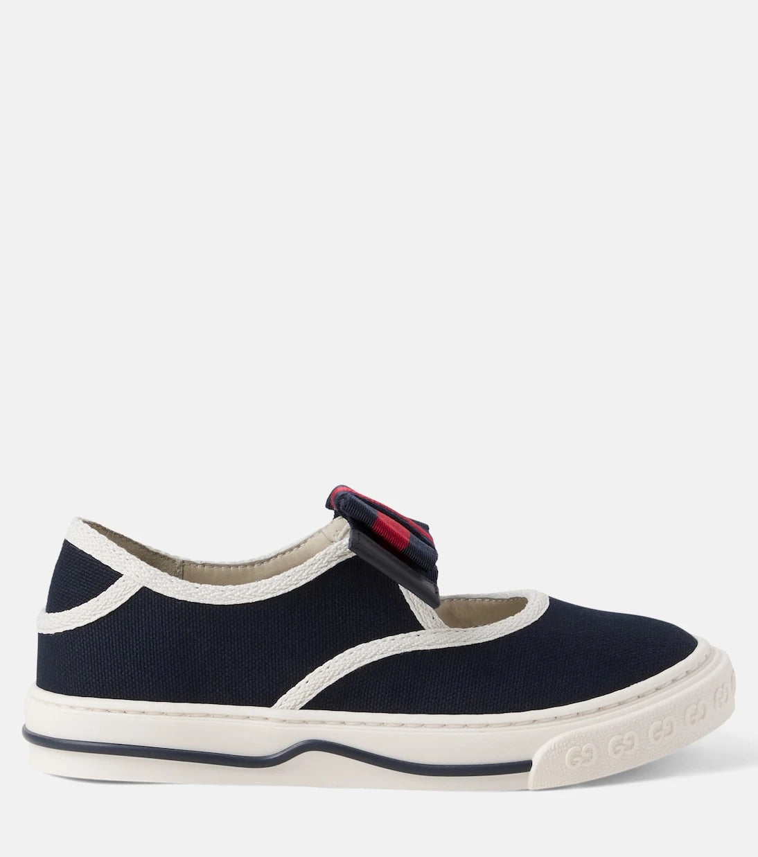 Gucci Kids - Bow-detail canvas sneakers