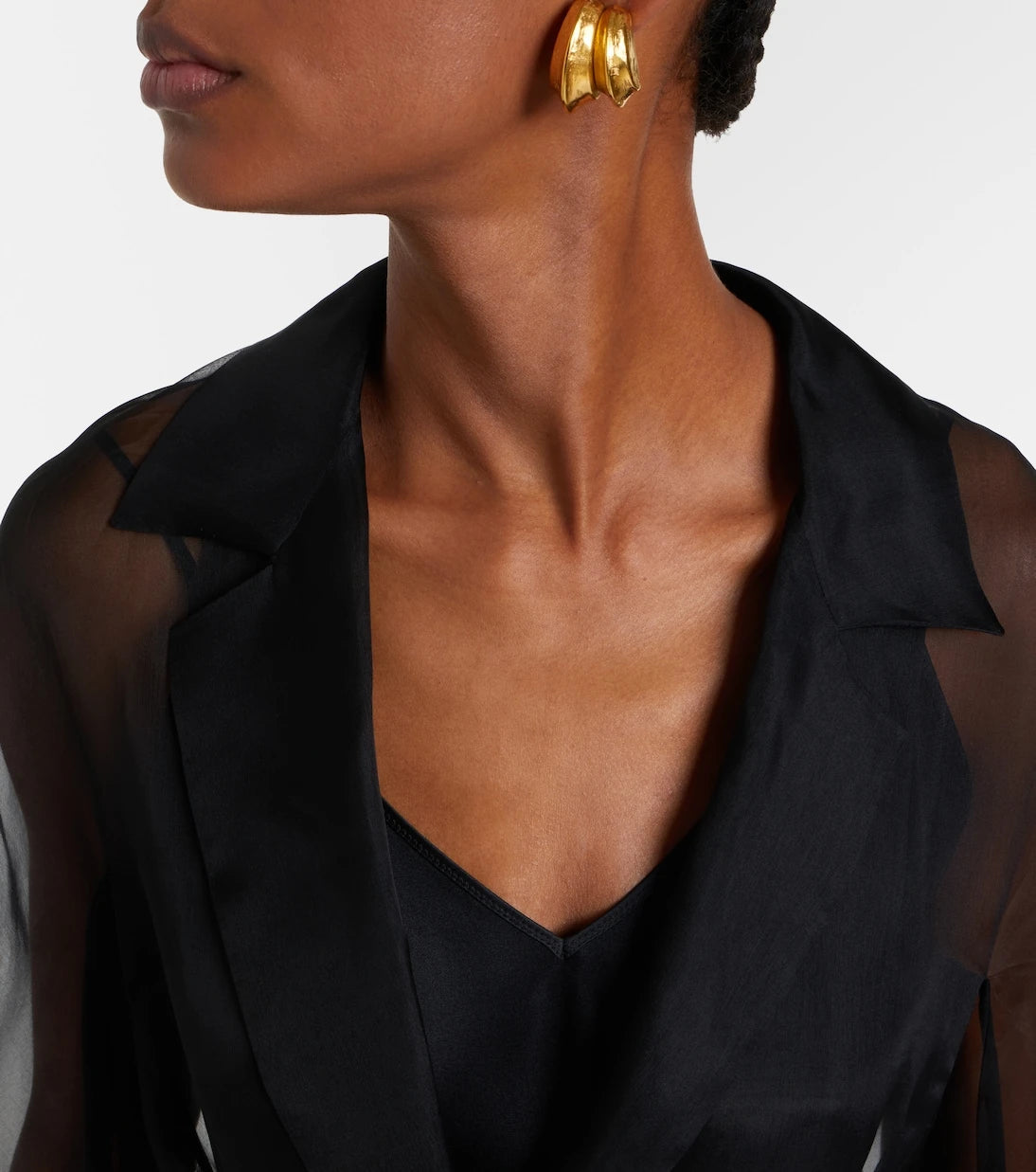 Max Mara - Elegante Vodka embroidered silk robe