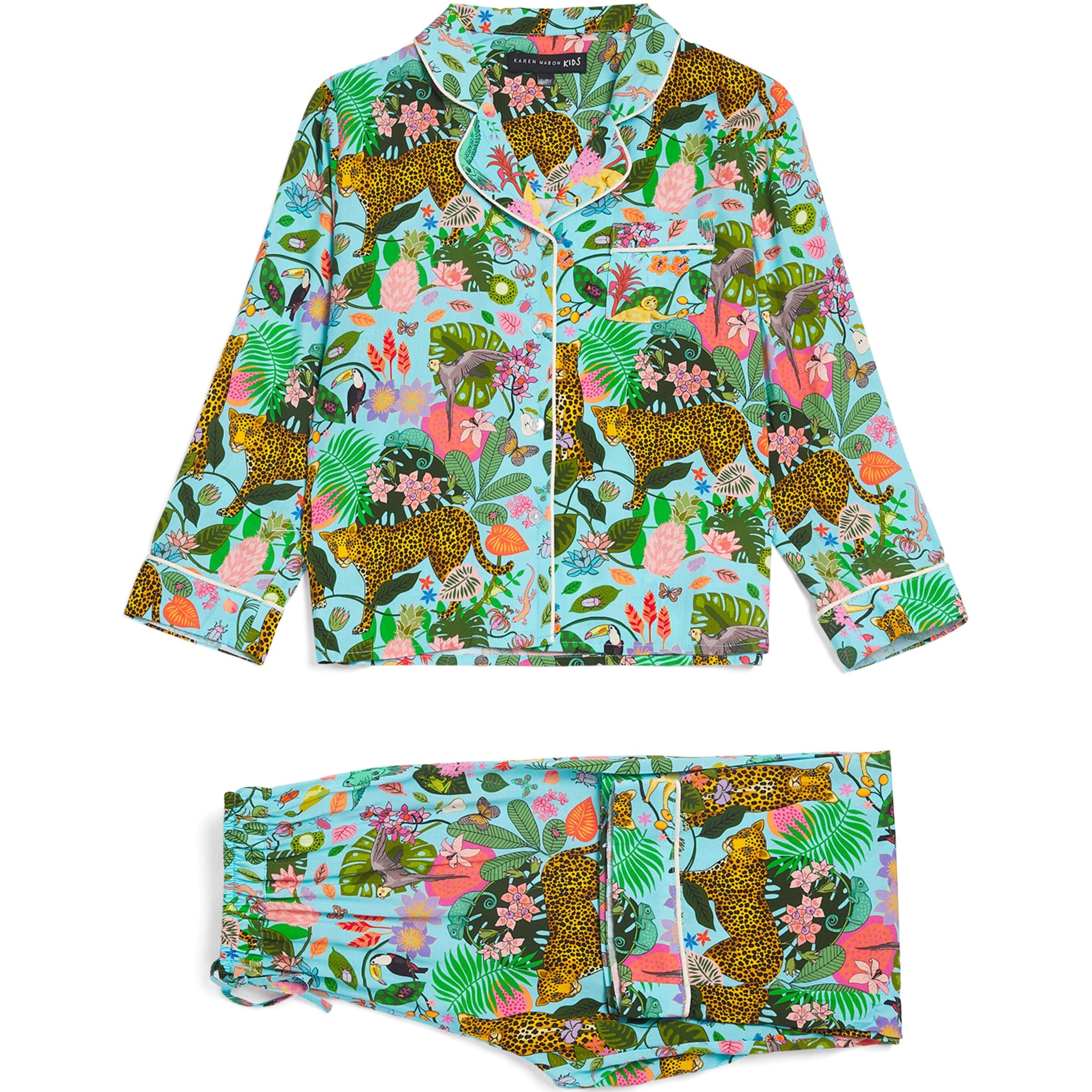 KAREN MABON KIDS Tropical Print Pyjama Set (2-13 Years)