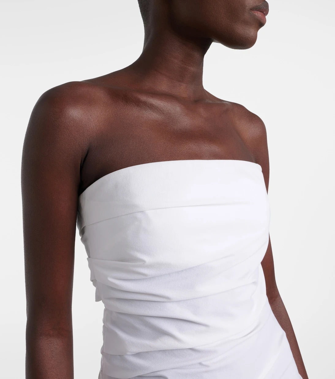 Proenza Schouler - Lena strapless cotton-blend top