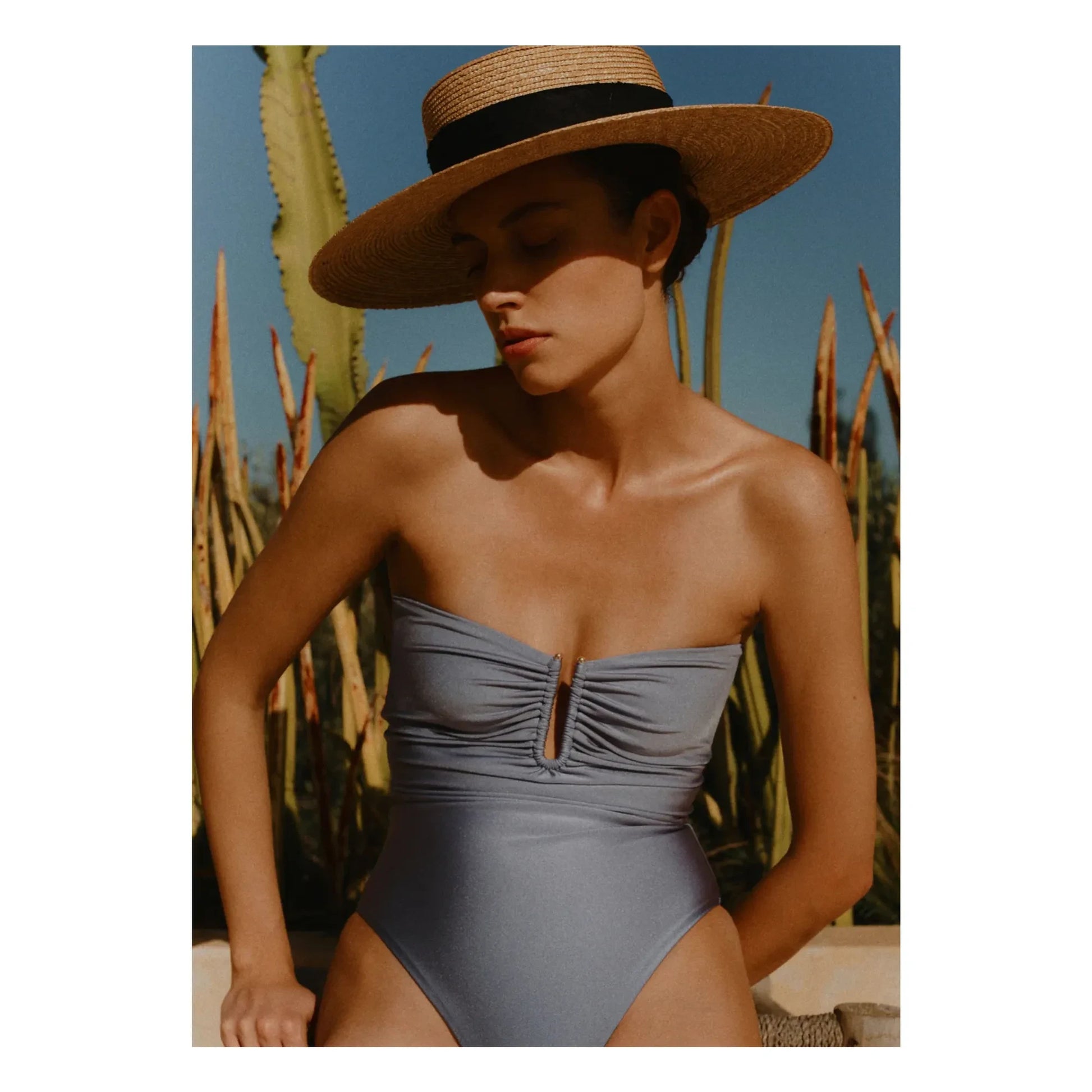 Vanessa Sposi - Maillot Une Pièce Le Loop Metal | Light blue