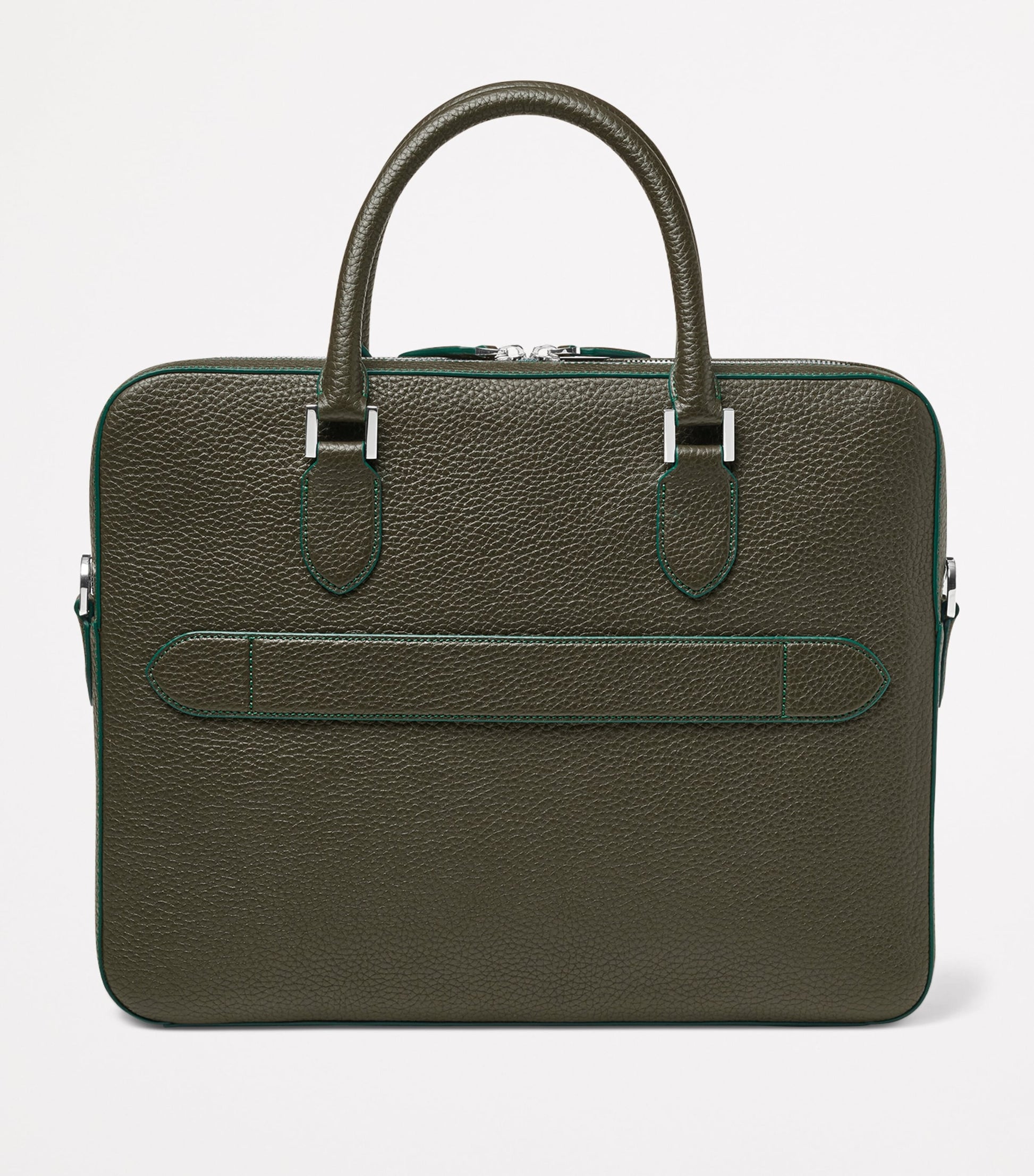 Aspinal Of London Leather Mount Street Briefcase Bag