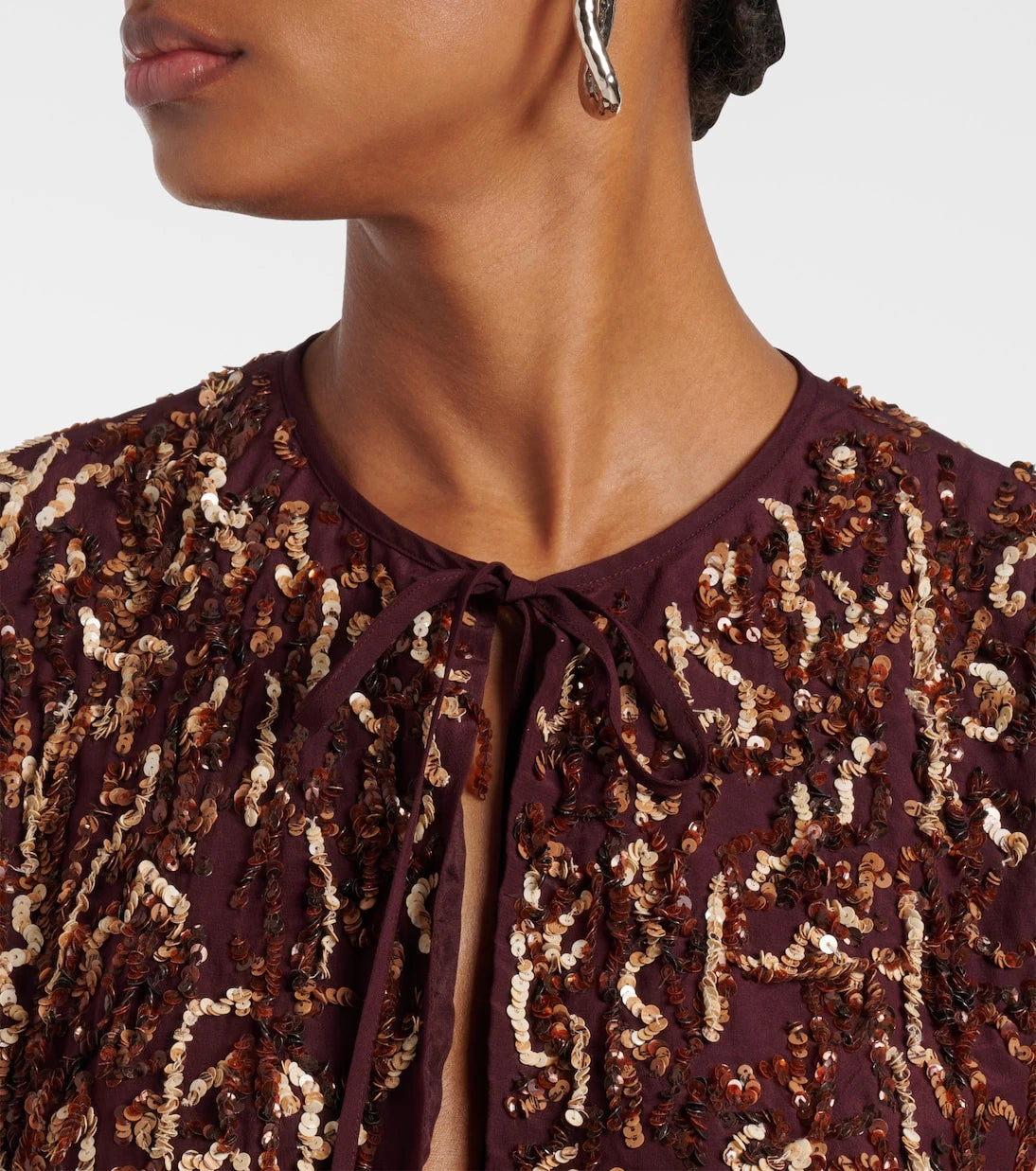 Dries Van Noten - Sequined silk jacket