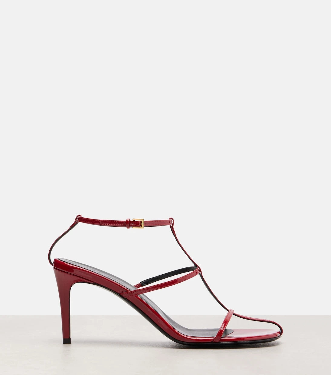 Khaite - Cage 75 patent leather sandals