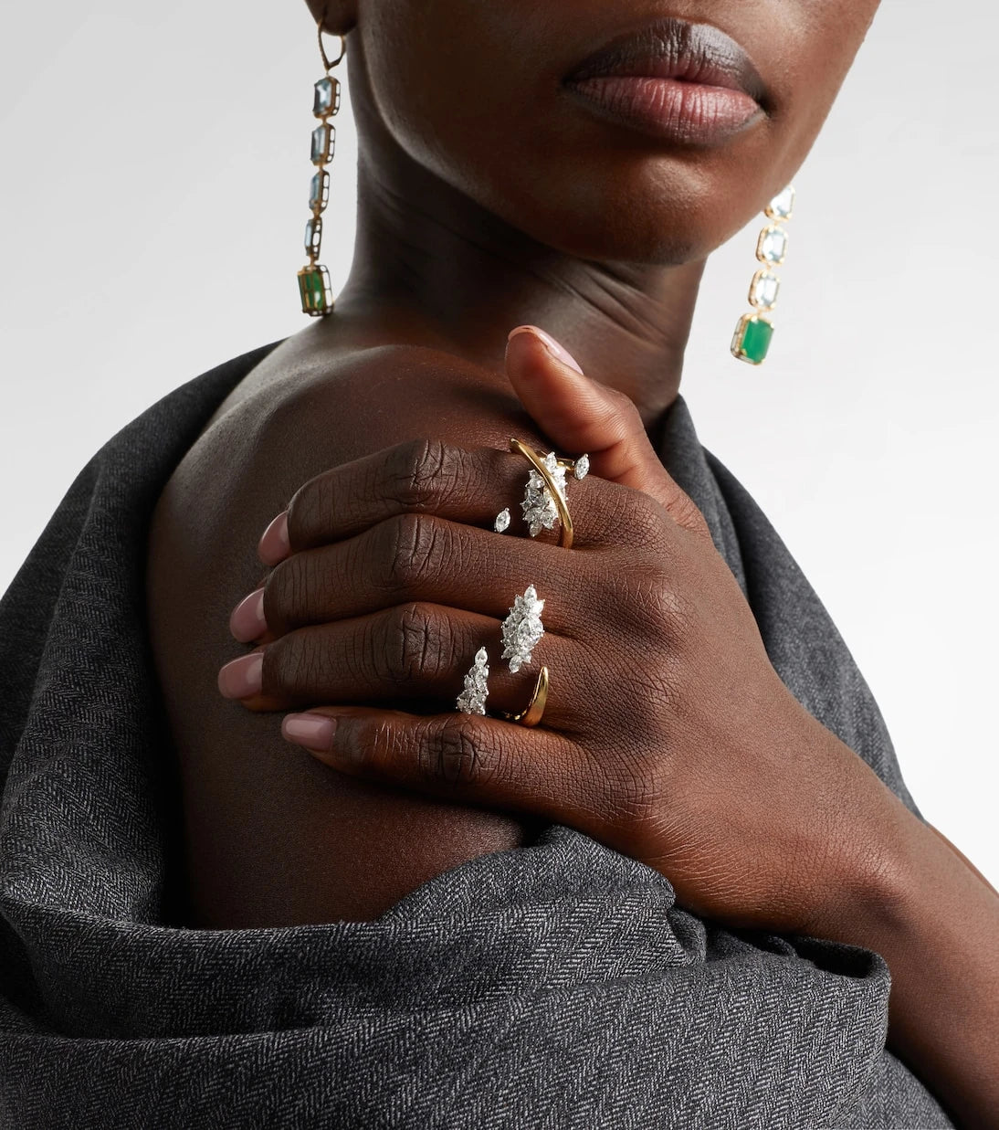 Yeprem - Golden Strada 18kt gold ring with diamonds
