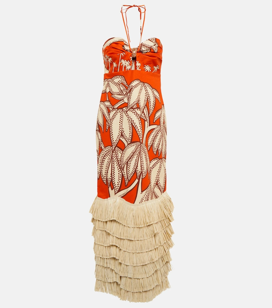 Johanna Ortiz - Ruffle floral maxi dress