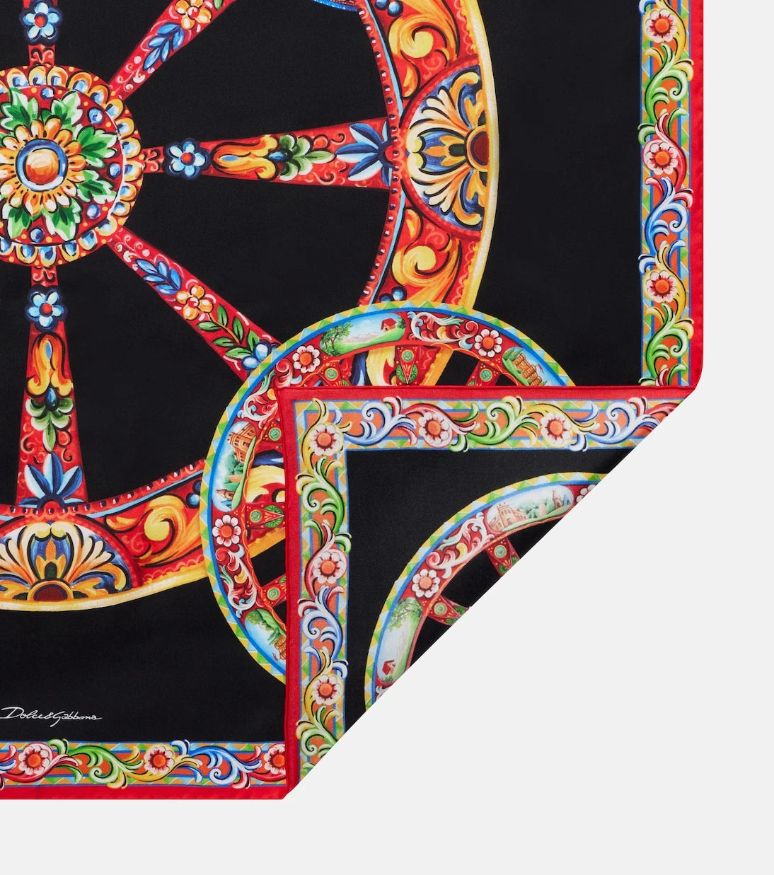 Dolce&Gabbana - Carretto silk twill scarf