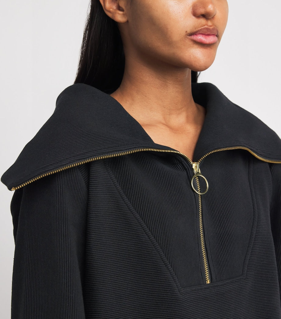 Varley Black Vine Half-Zip Sweatshirt