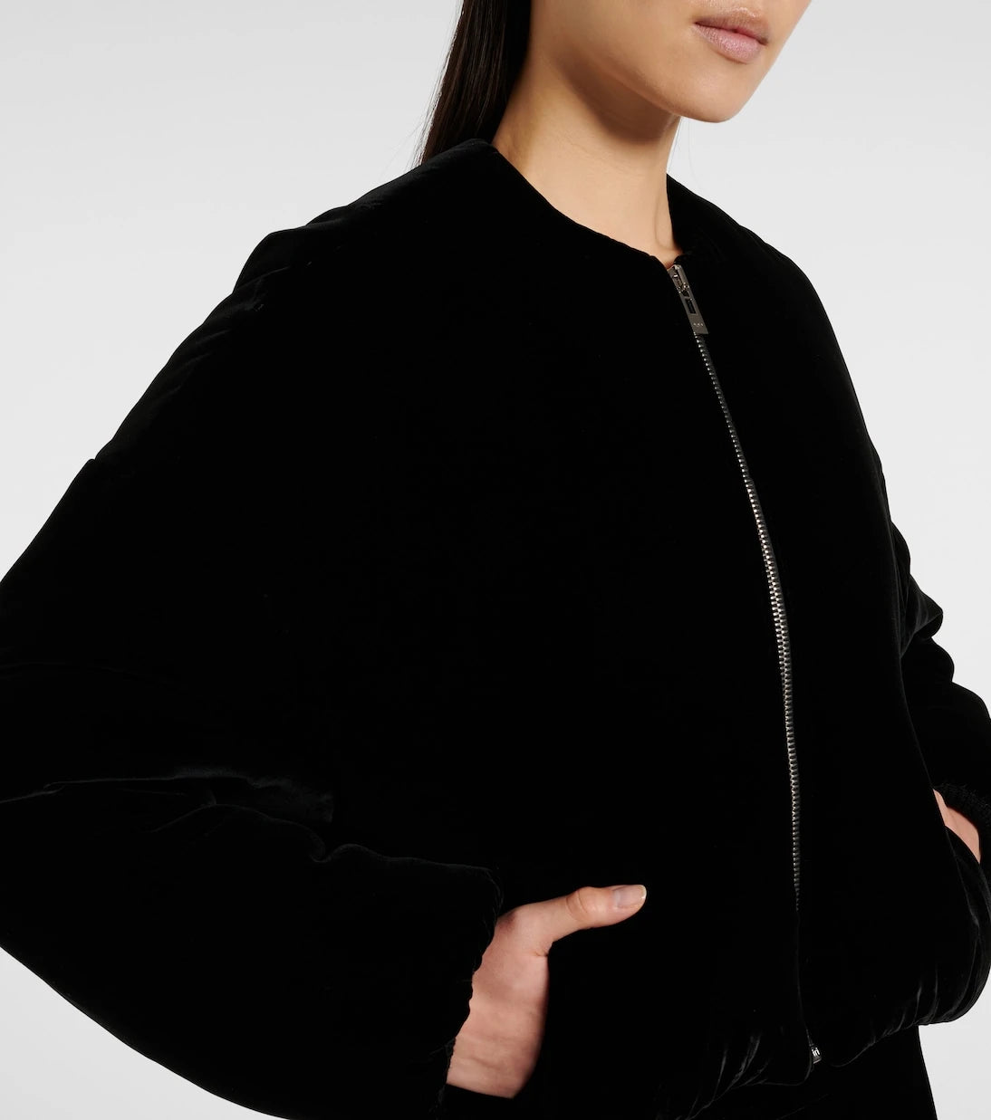 Alaïa - Kadife bomber ceket