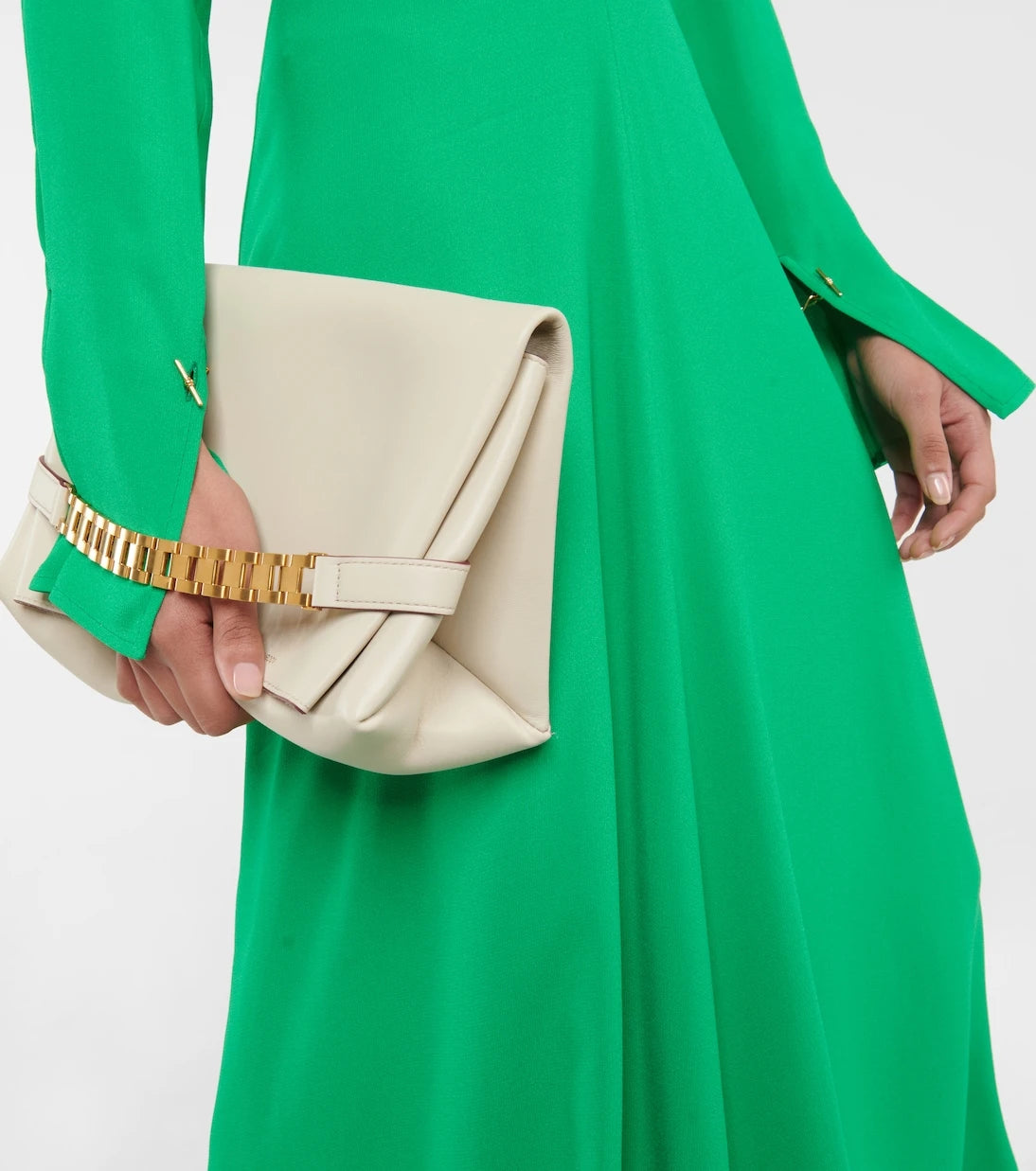 Victoria Beckham - V-neck crêpe midi dress