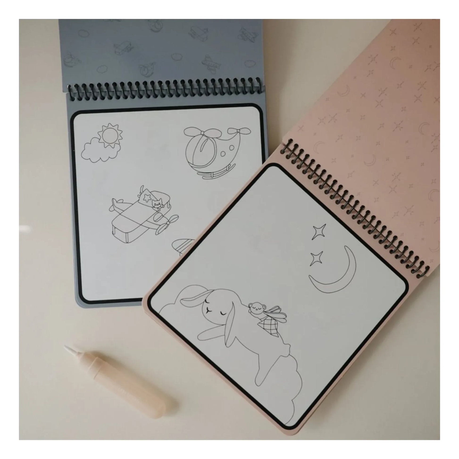 Mushie - Erasable coloring book Vehicles | Blue