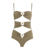 Green Cut-Out Orbit Swimsuit