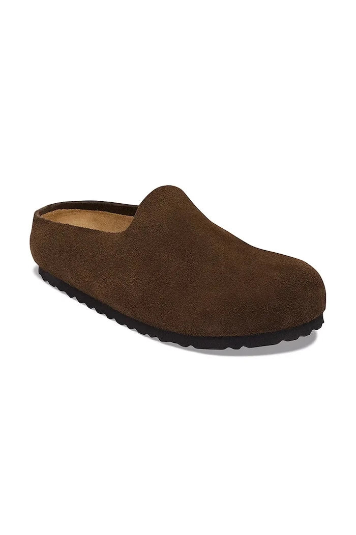 Birkenstock чехли от велур Amsterdam Wrapped Suede Leather
