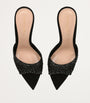 Gianvito Rossi Black Suede Embellished Rania Mules 85