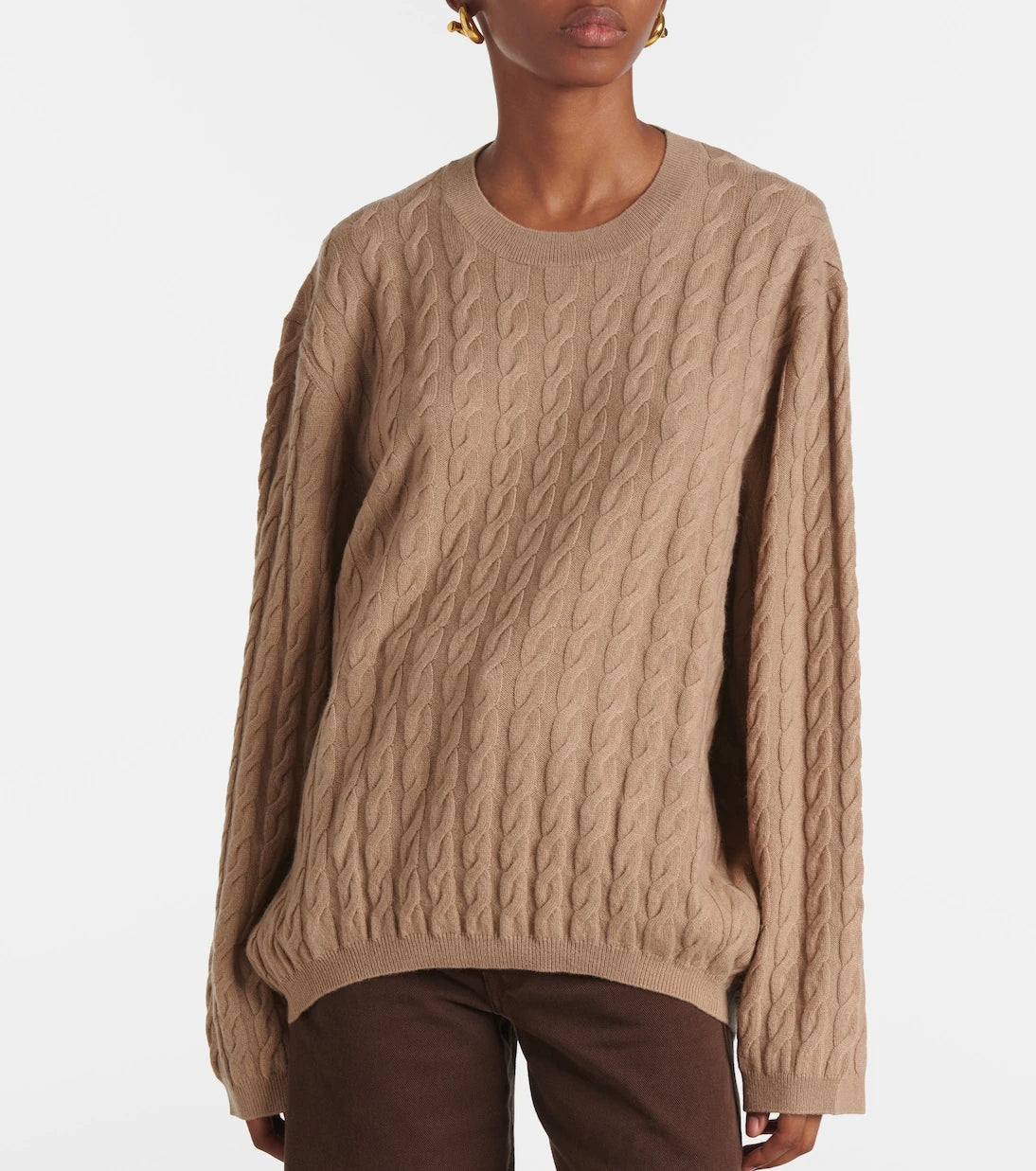 Jardin des Orangers - Cable-knit wool and cashmere sweater