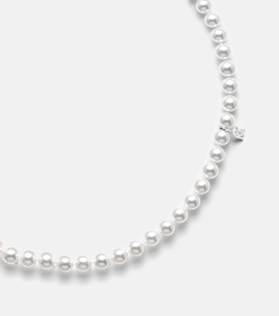 Mikimoto - 18kt white gold necklace with pearls
