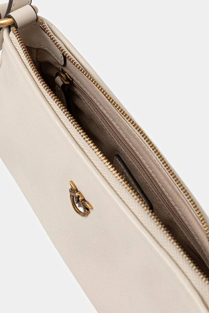 Pinko kadın deri horizontal crossbody çanta