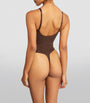 Skims Brown Seamless Sculpt Thong Bodysuit