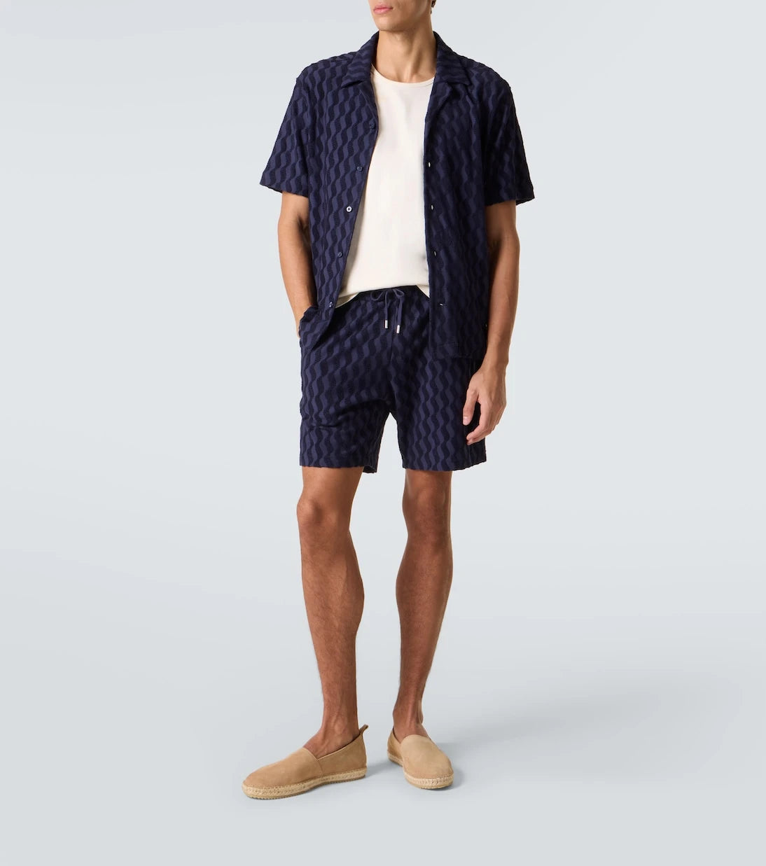 Frescobol Carioca - Augusto cotton-blend terry shorts