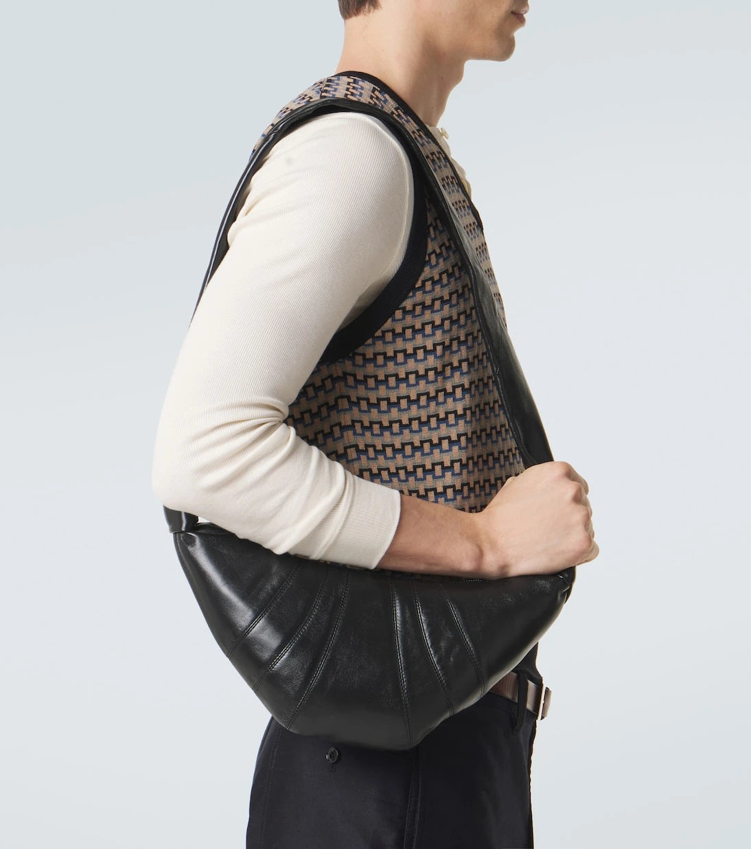 Lemaire - Croissant Small leather shoulder bag