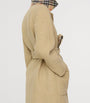 Burberry Beige Wool Reversible Hooded Wrap Coat
