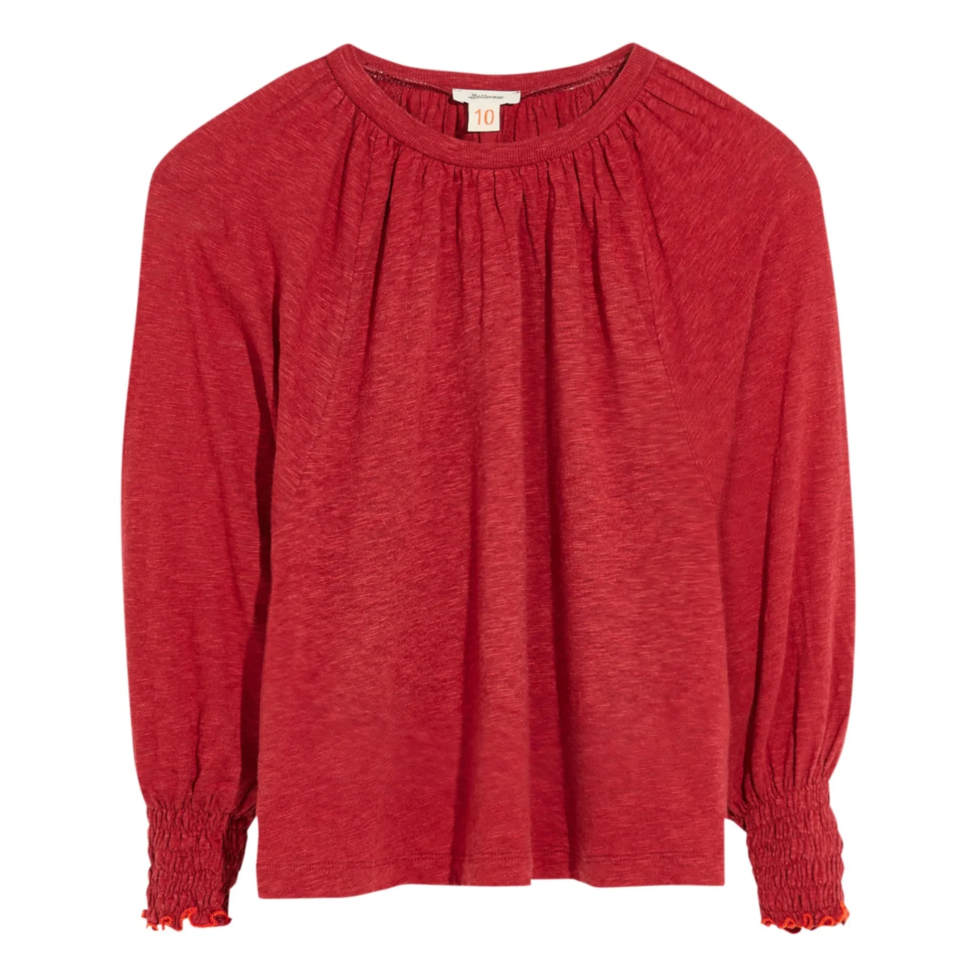 Bellerose - Molly Long Sleeve T-Shirt | Cherry red