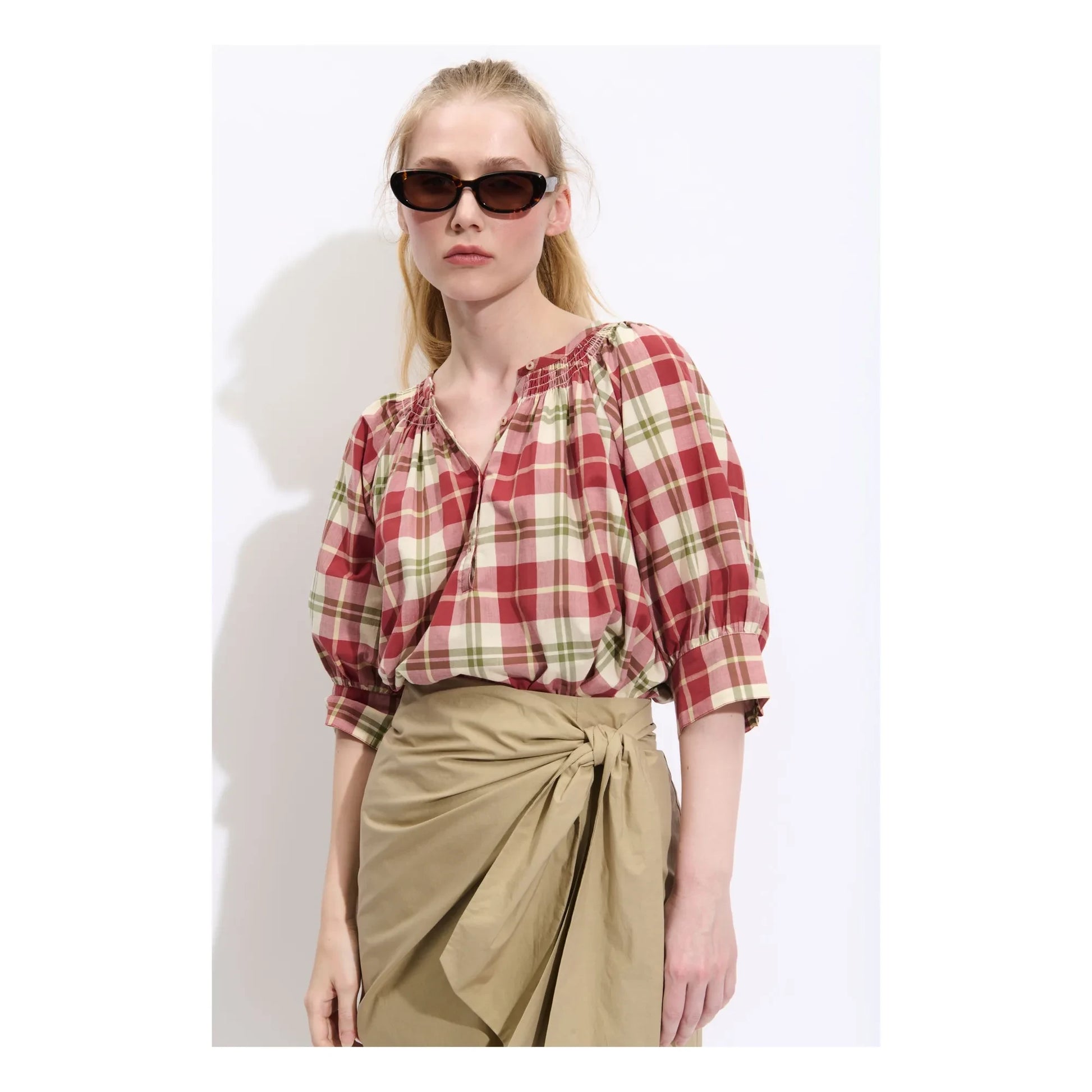 BELLEPIECE - Chiara Cotton blouse | Ecru