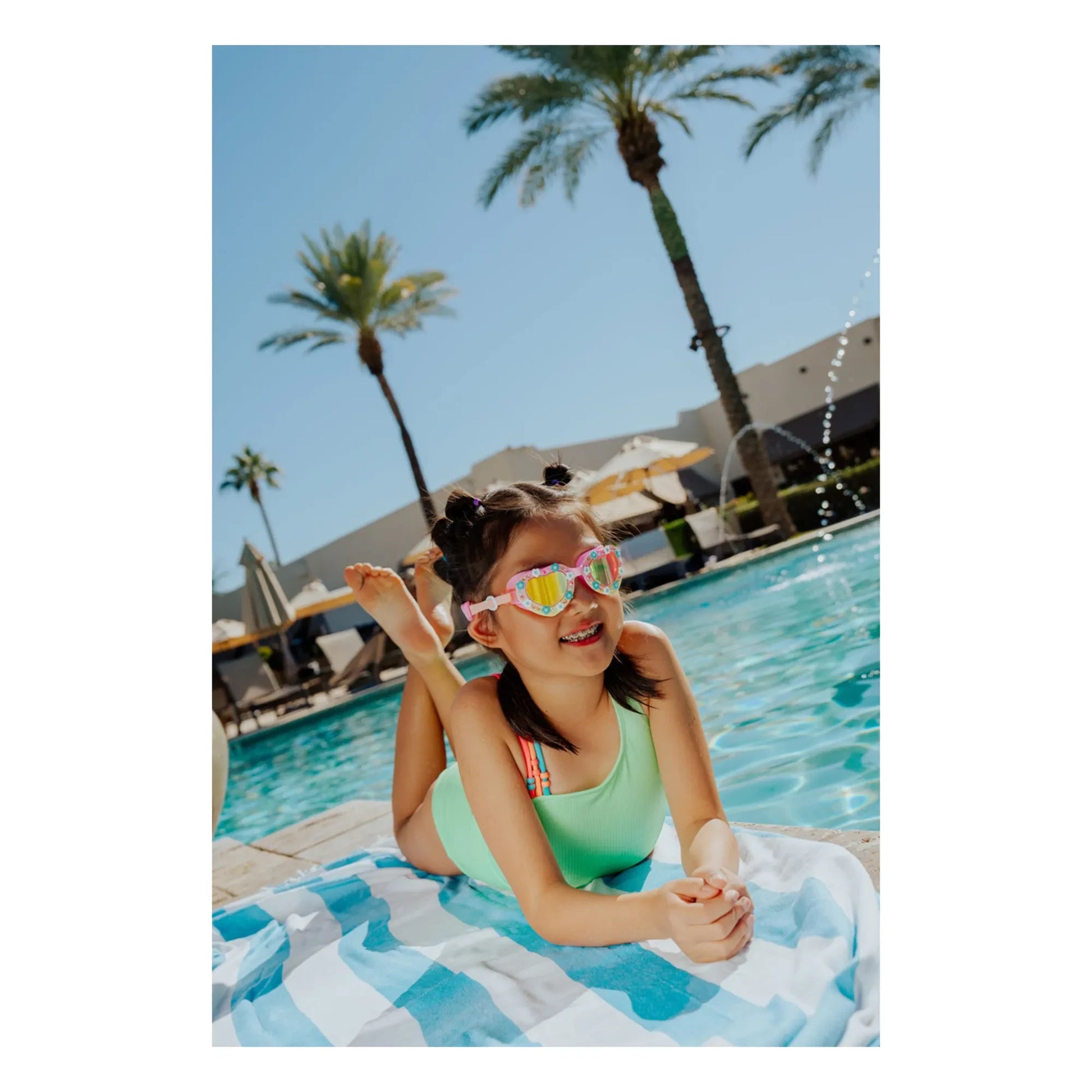 Bling2O - Daisies swimming goggles