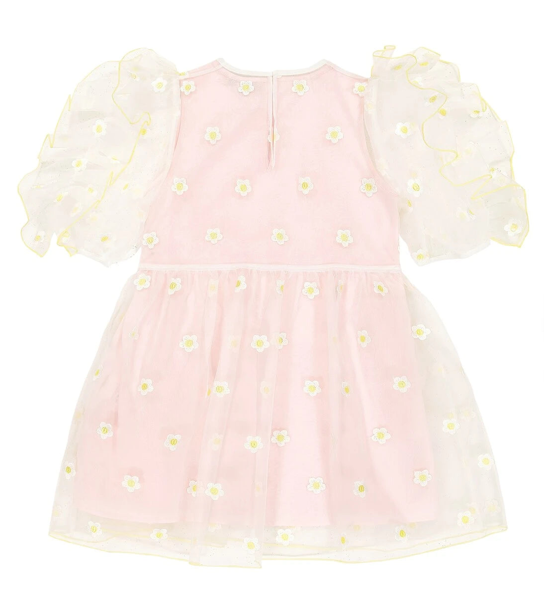 Stella McCartney Kids - Ruffle-trimmed embroidered dress