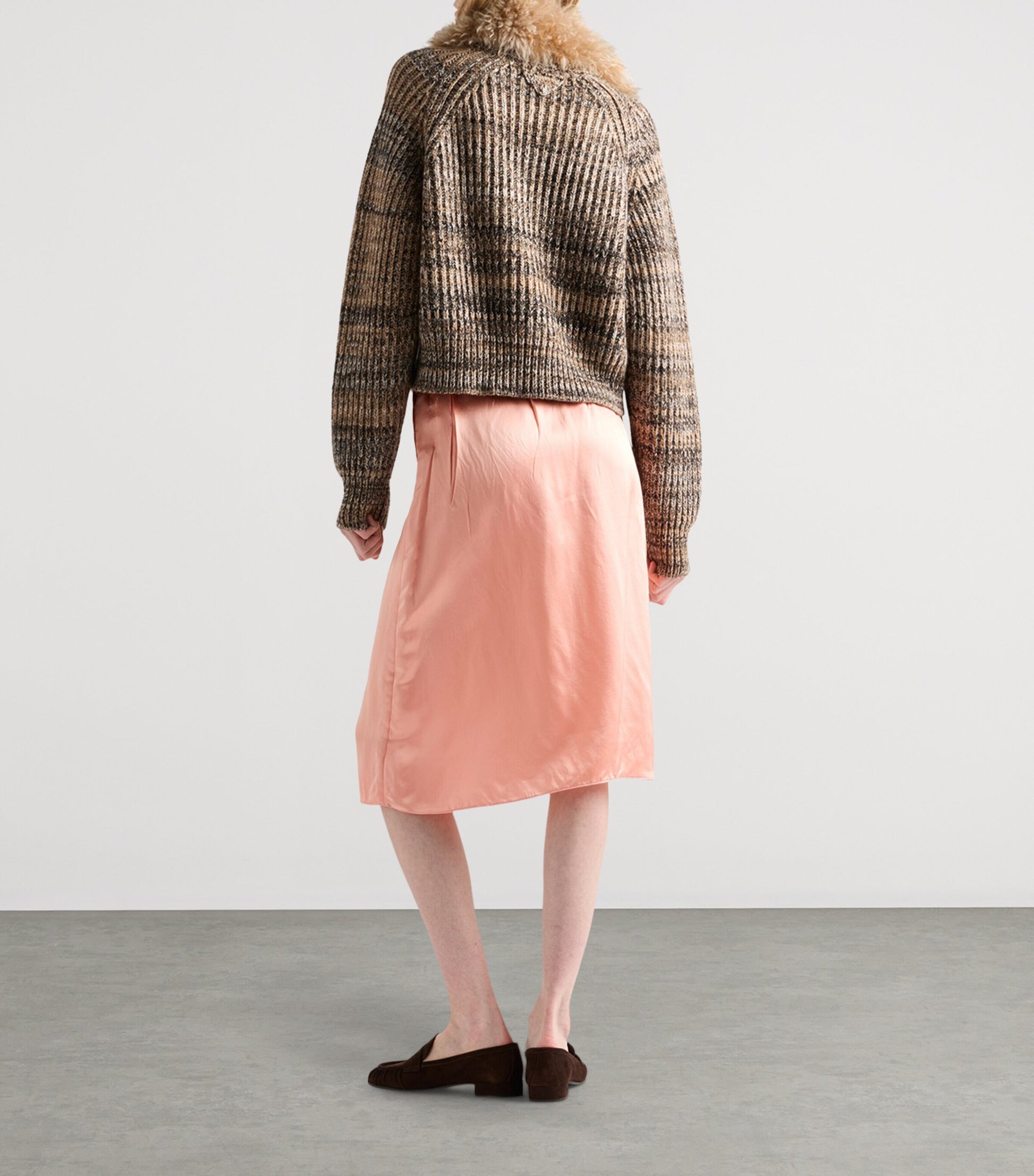 Prada Brown Wool-Cashmere Sweatshirt