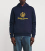 Cotton-Blend Polo Crest Hoodie NAVY