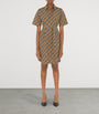 Burberry Beige Cotton Check Mini Dress